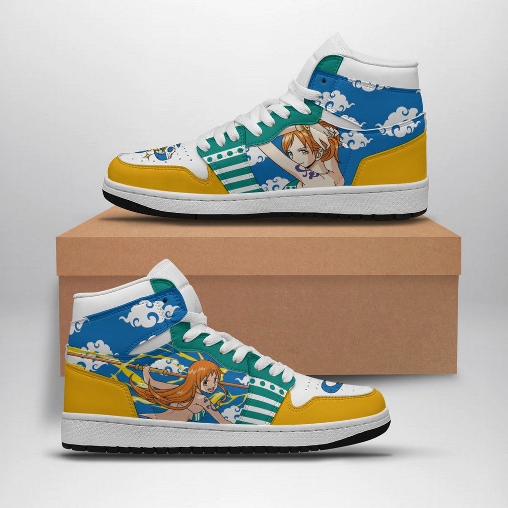 Ideafootwear One Piece Nami AJ1 High Sneakers Shoes For Men And Women