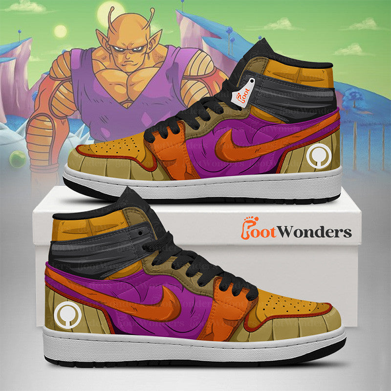 Ideafootwear Orange Piccolo AJ1 High Sneakers Shoes For Men And Women
