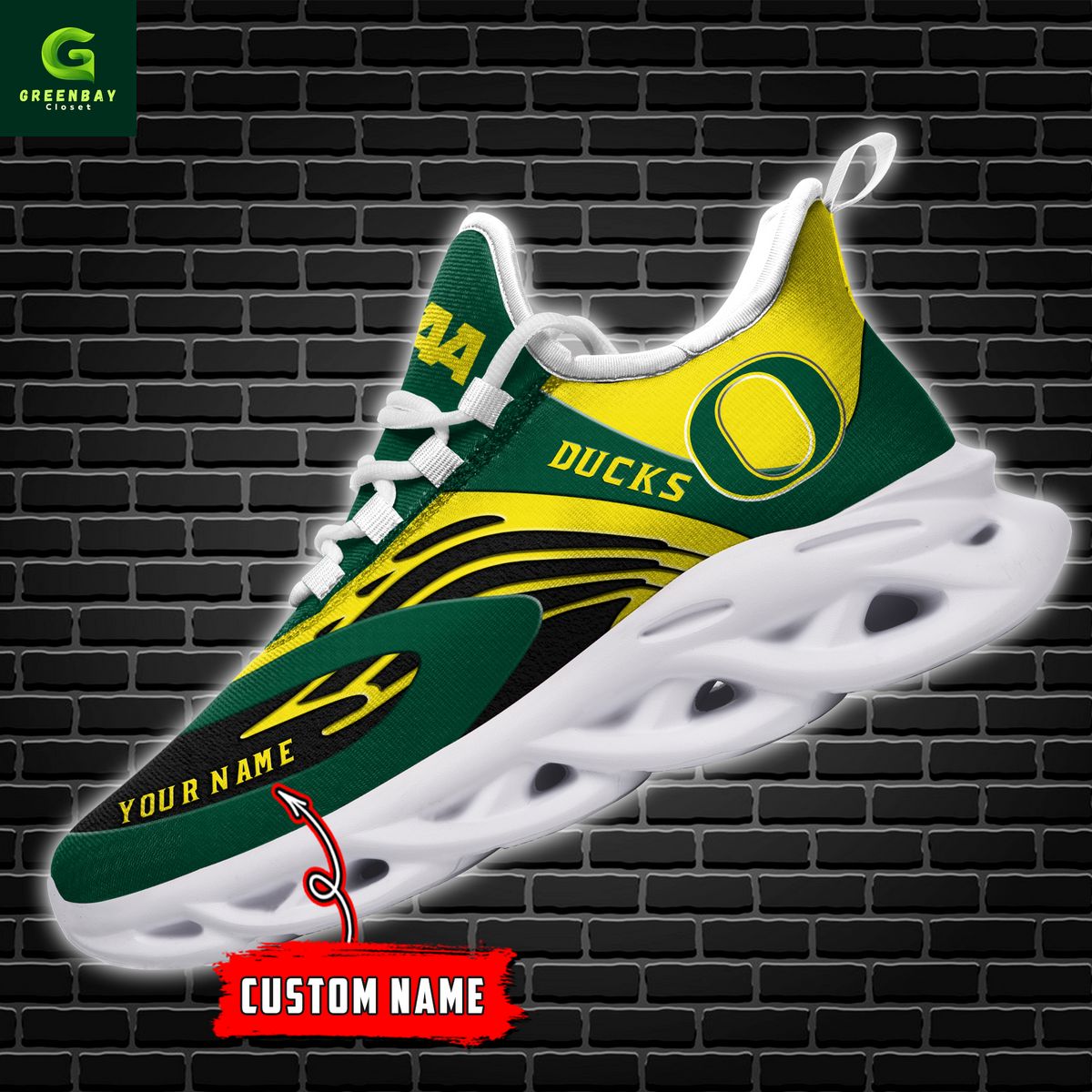 Ideafootwear Oregon Ducks Max Soul Shoes Sneakers For Men And Women