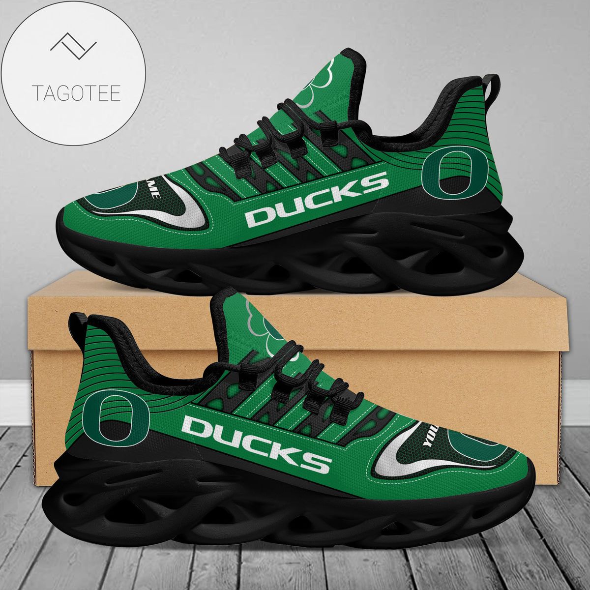 Ideafootwear Oregon Ducks Max Soul Shoes Sneakers For Men And Women