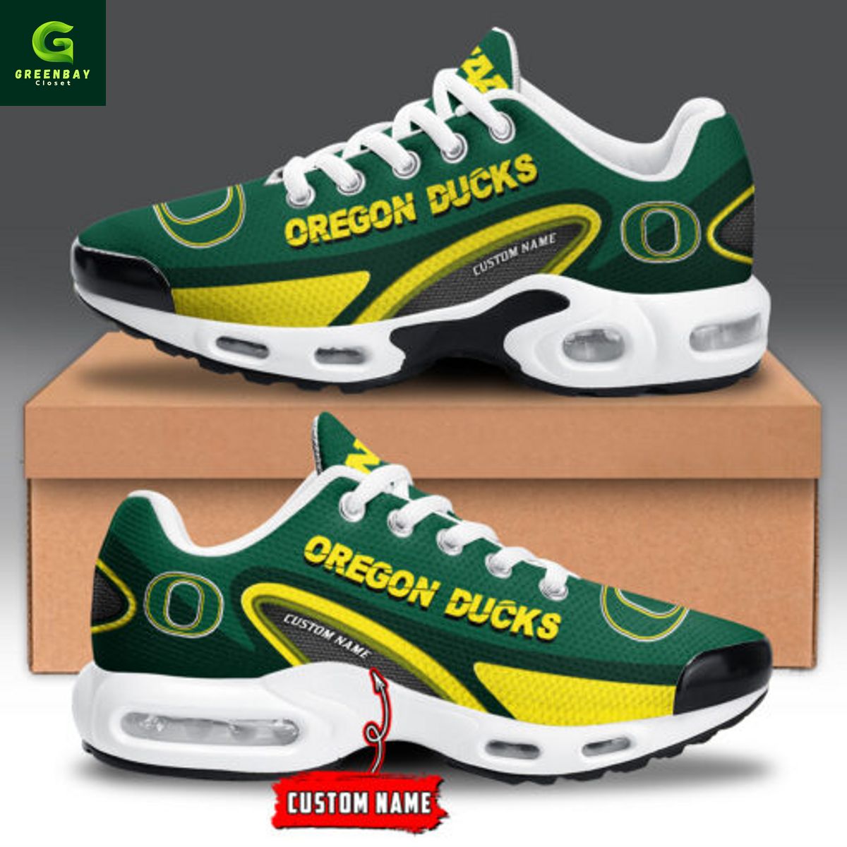 Ideafootwear Oregon Ducks TN Shoes Sneakers For Men And Women