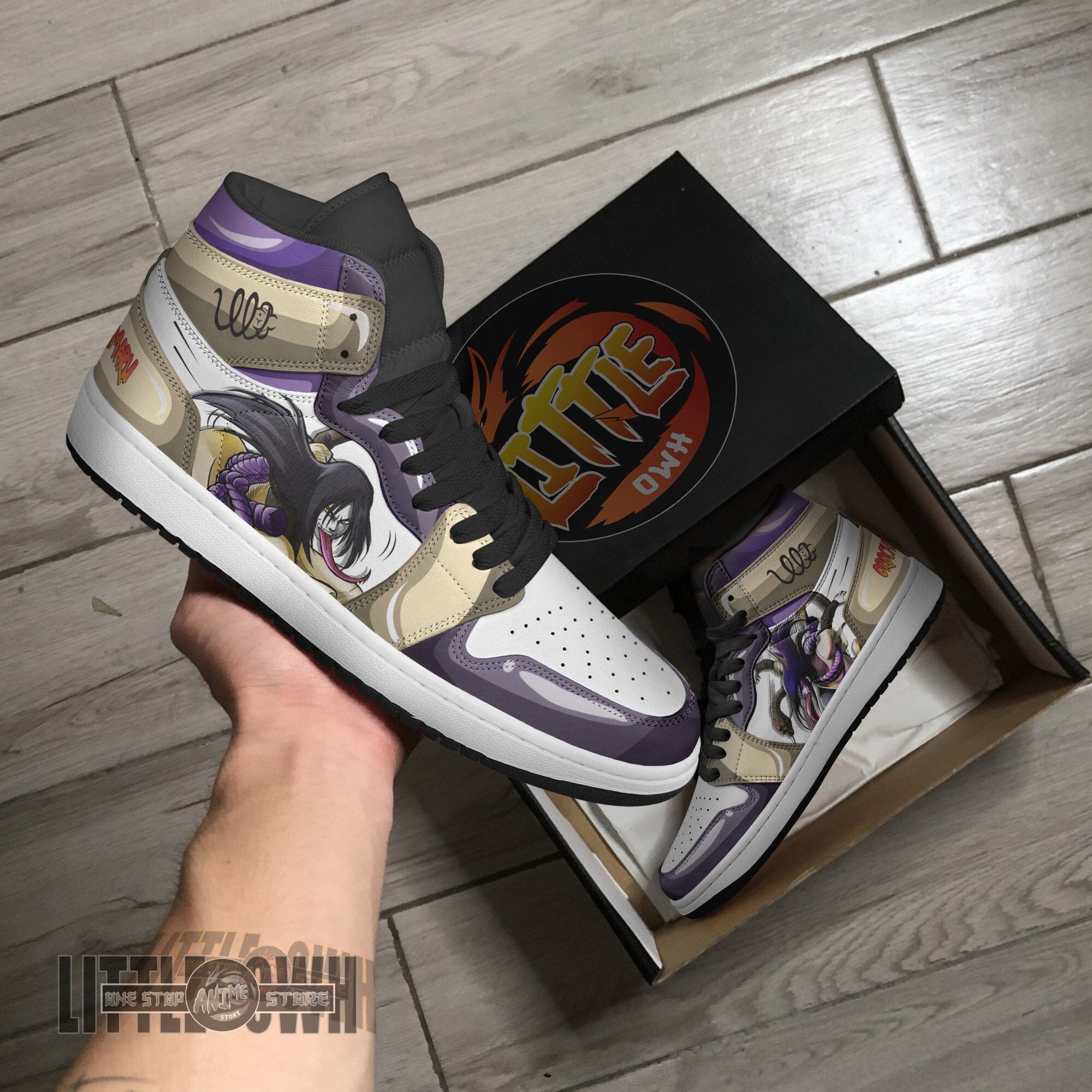 Ideafootwear Orochimaru AJ1 High Sneakers Shoes For Men And Women