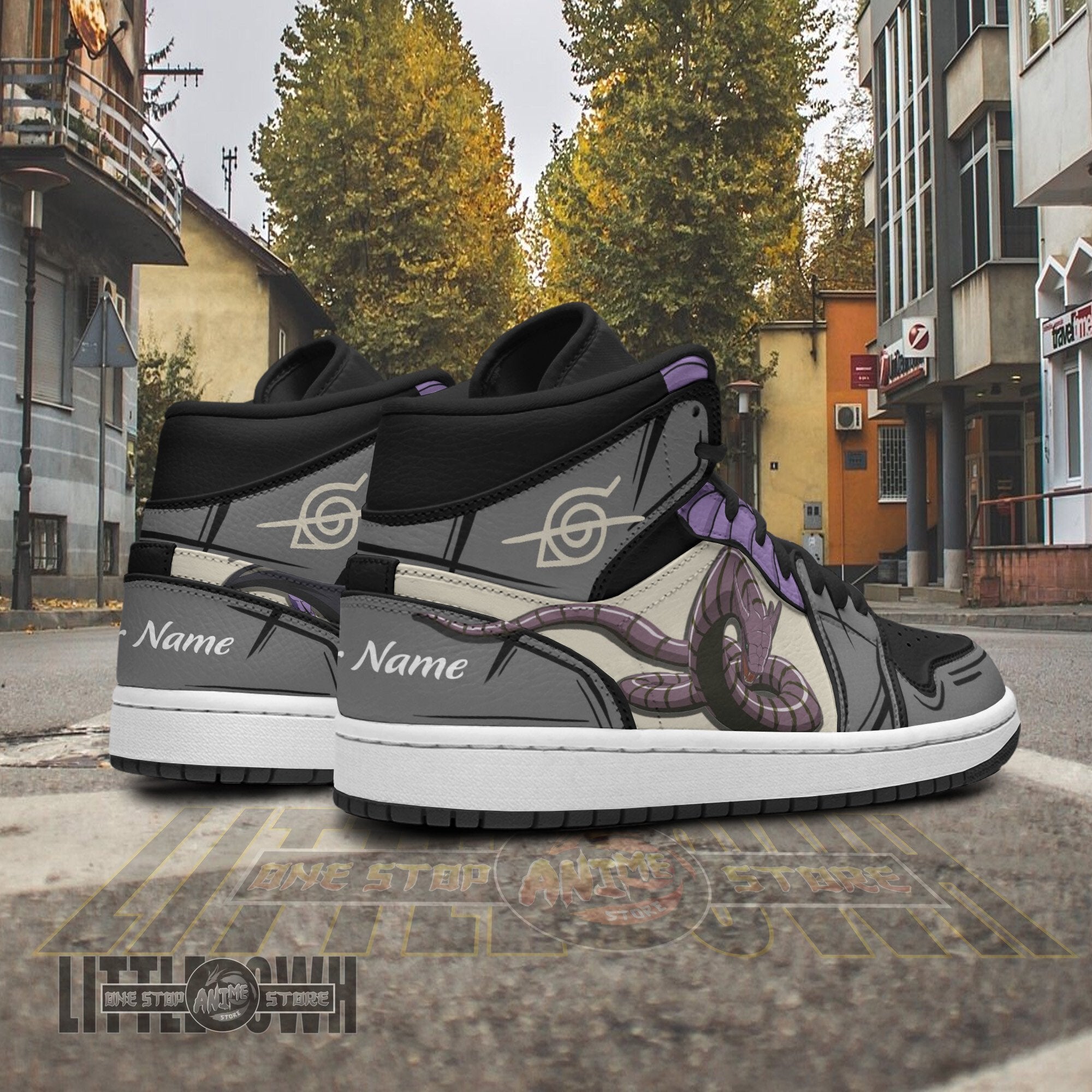 Ideafootwear Orochimaru AJ1 High Sneakers Shoes For Men And Women