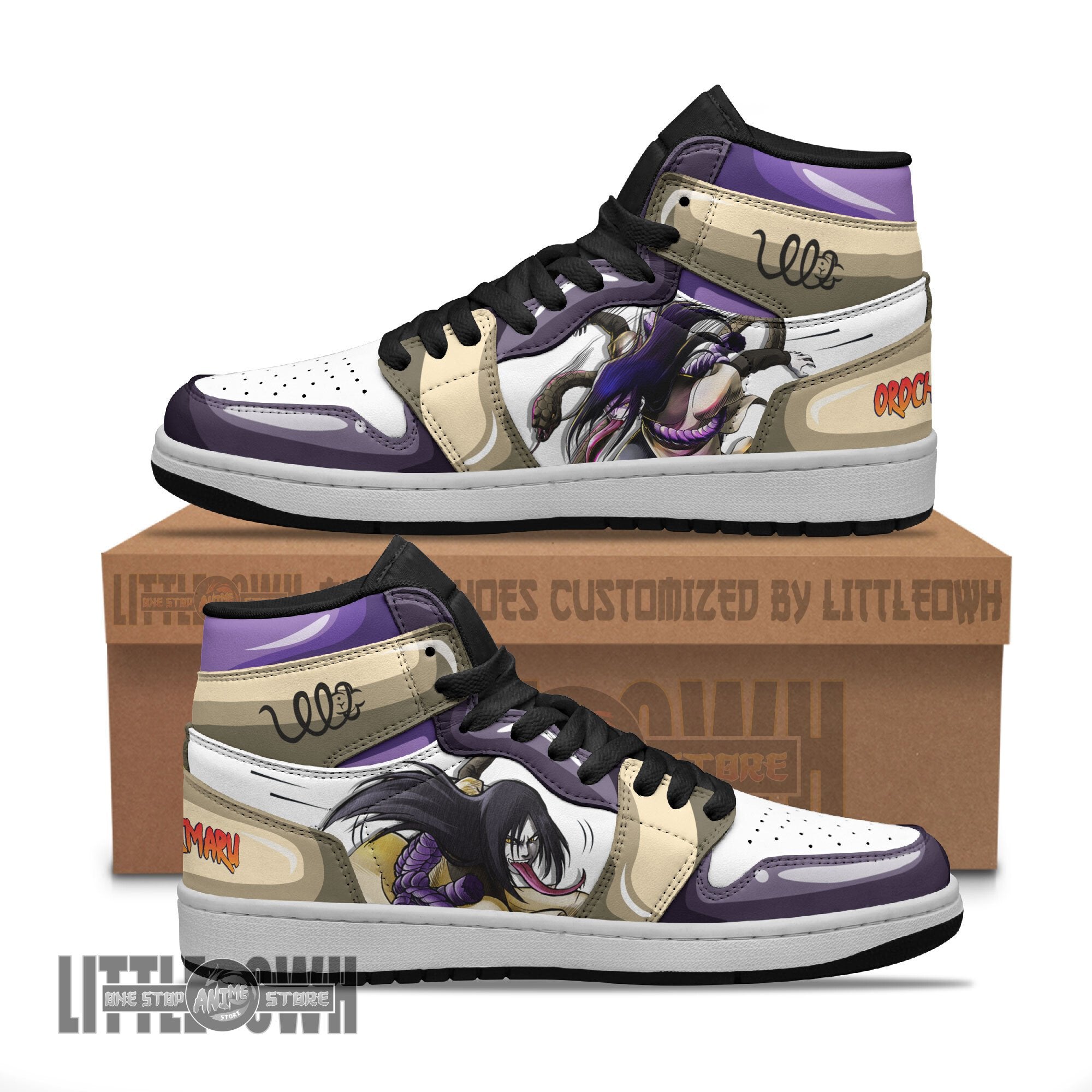 Ideafootwear Orochimaru AJ1 High Sneakers Shoes For Men And Women