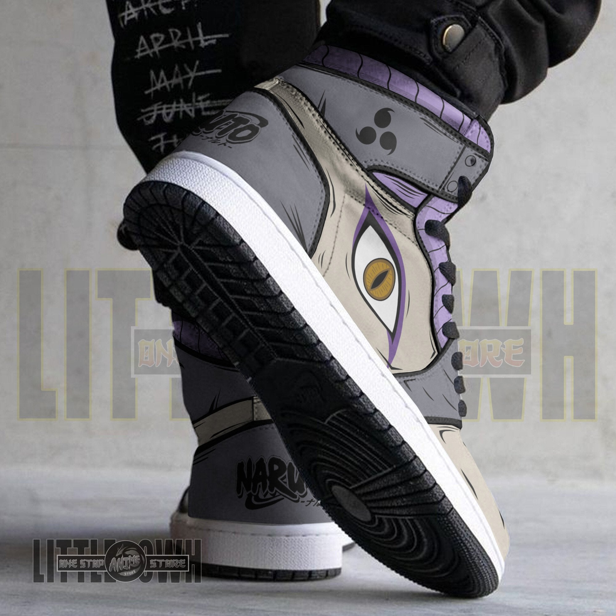 Ideafootwear Orochimaru AJ1 High Sneakers Shoes For Men And Women