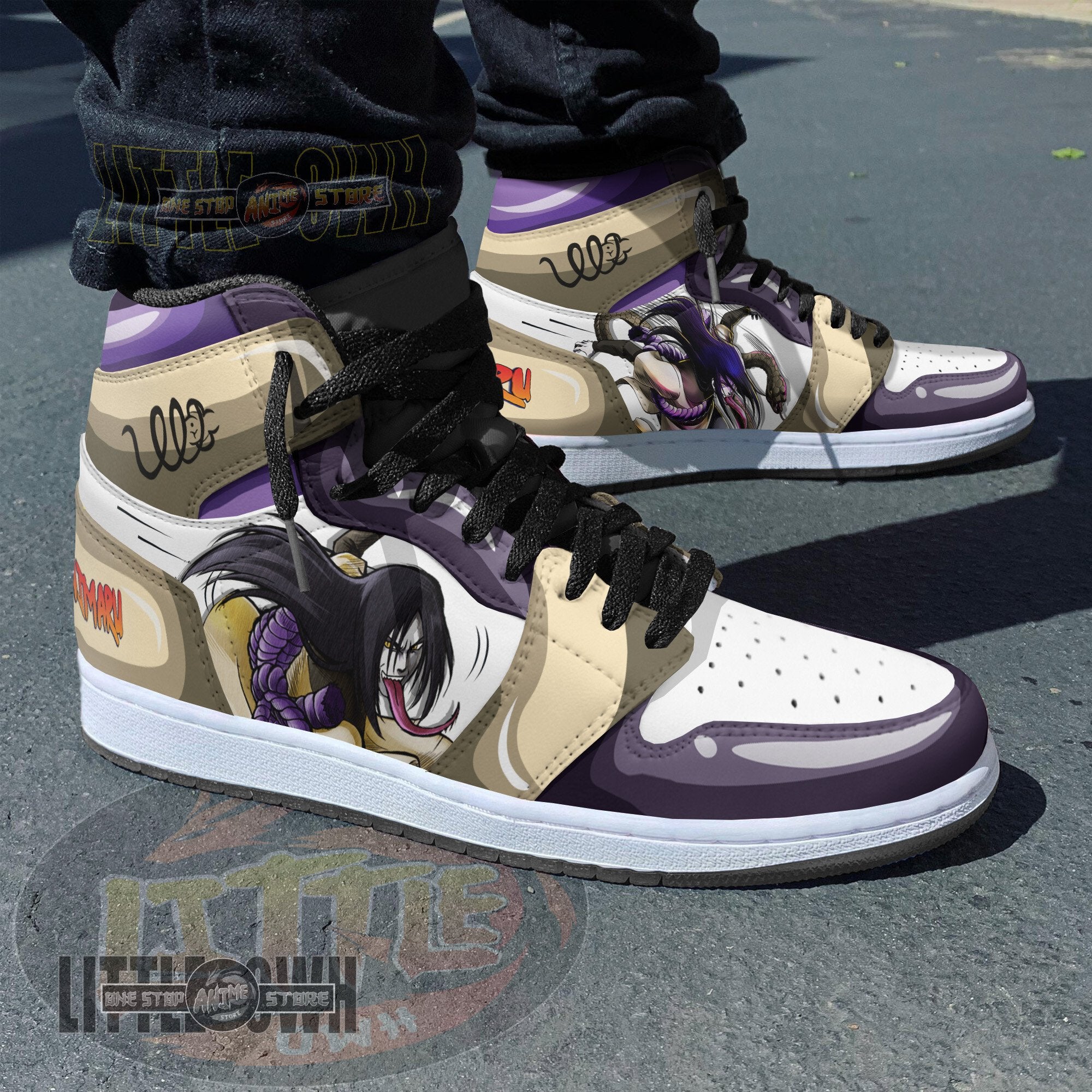 Ideafootwear Orochimaru AJ1 High Sneakers Shoes For Men And Women