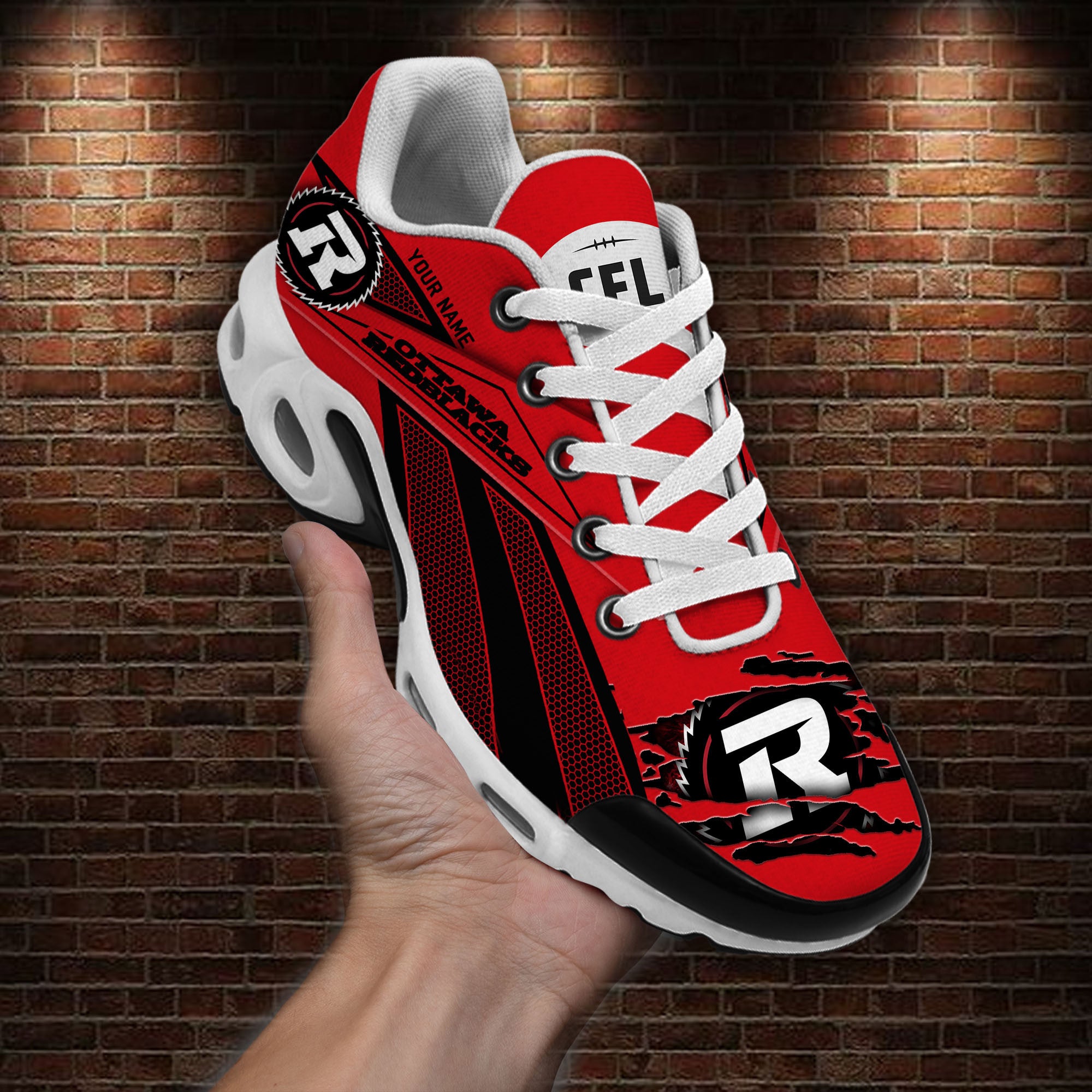 Ideafootwear Ottawa Redblacks TN Shoes Sneakers For Men And Women