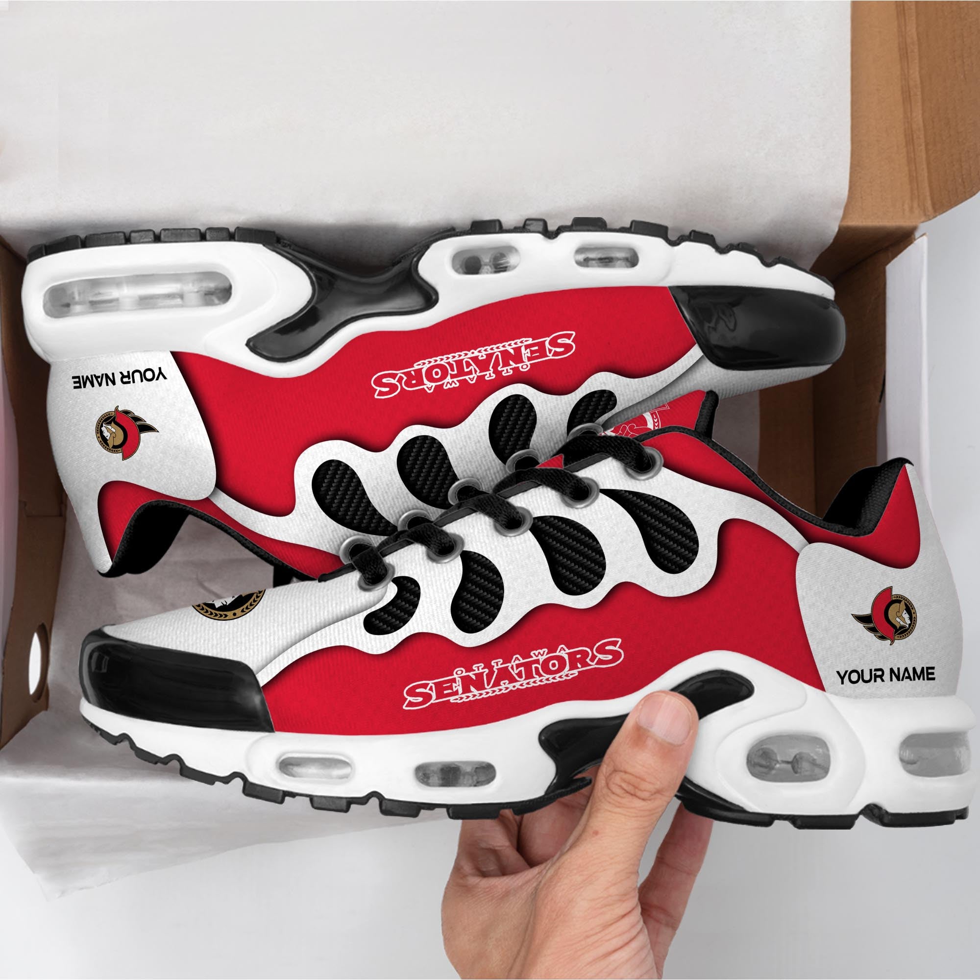 Ideafootwear Ottawa Senators TN Shoes Sneakers For Men And Women