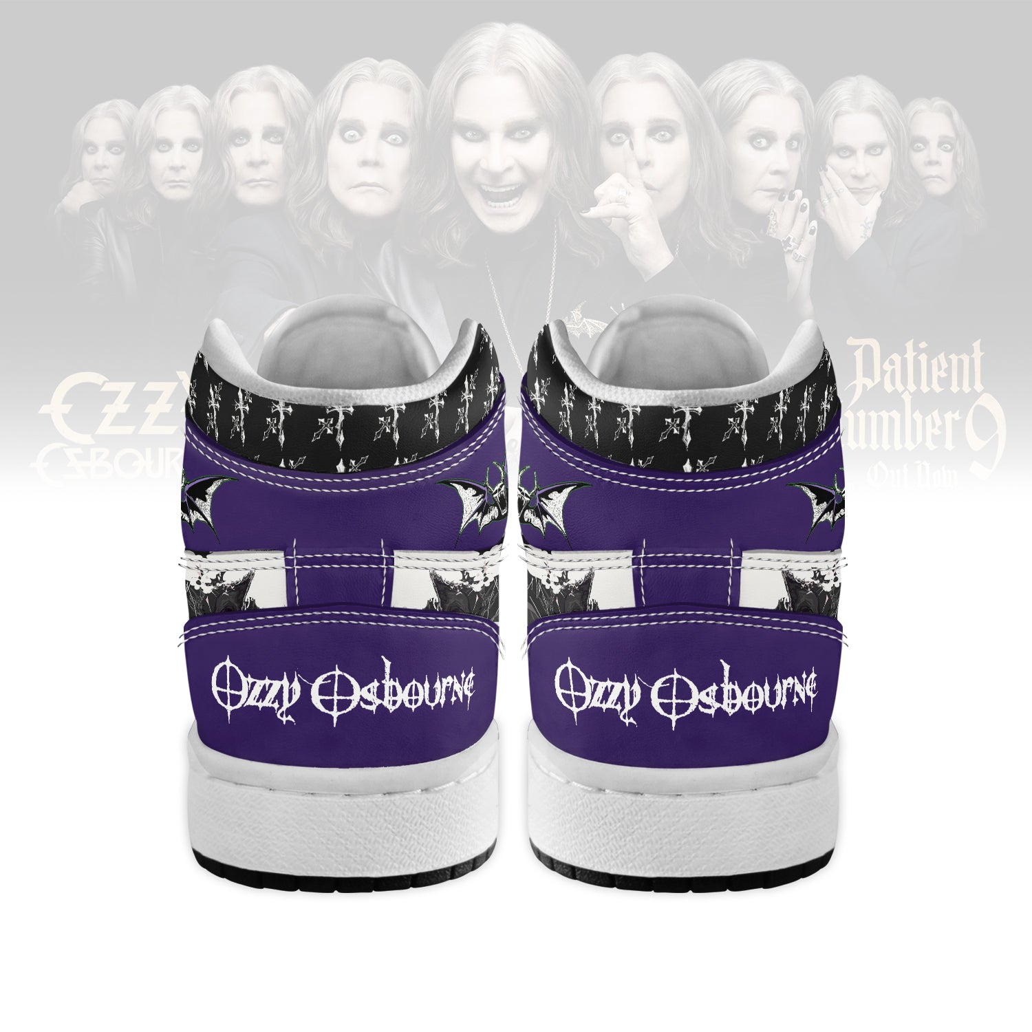 Ideafootwear Ozzy Osbourne AJ1 High Sneakers Shoes For Men And Women