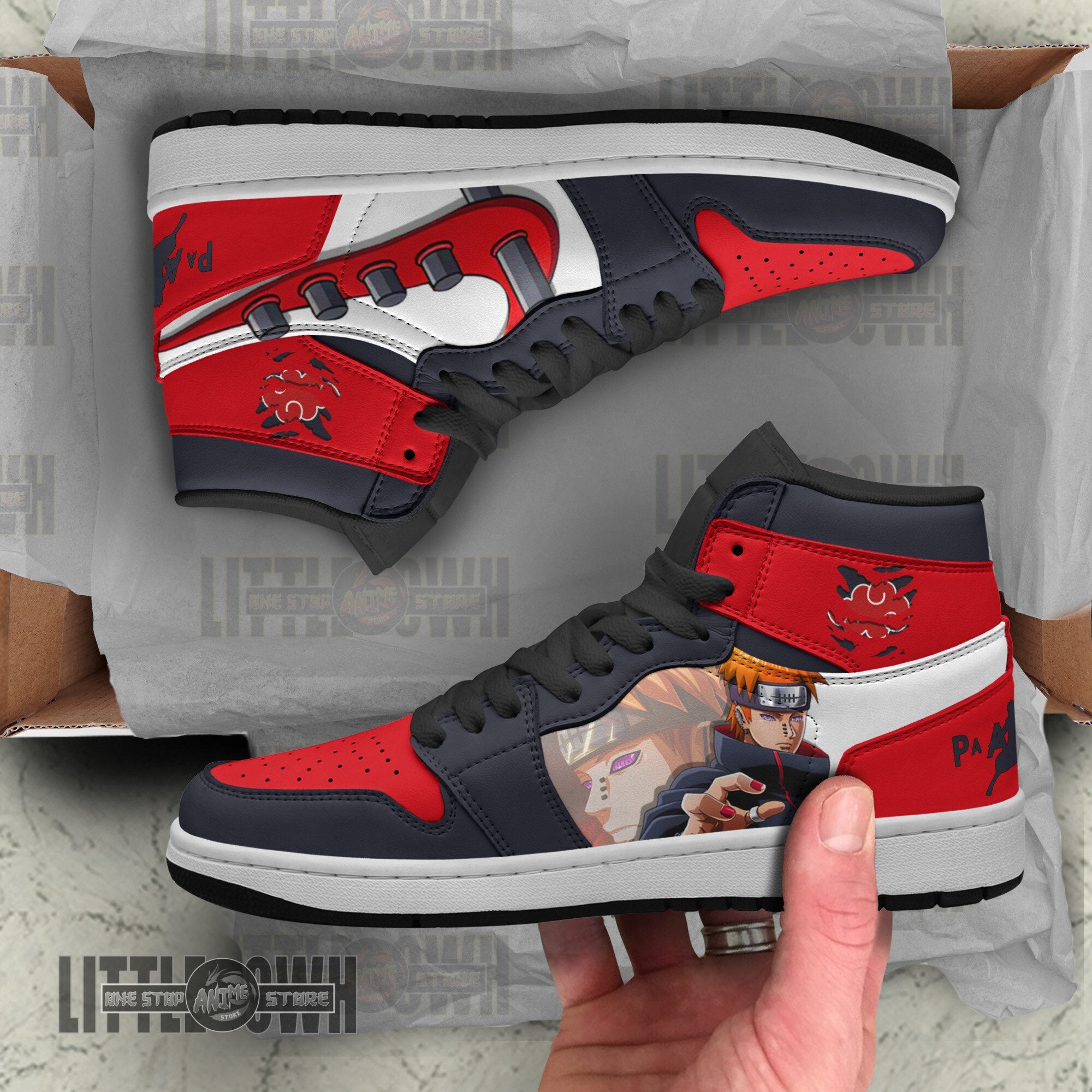 Ideafootwear Pain AJ1 High Sneakers Shoes For Men And Women