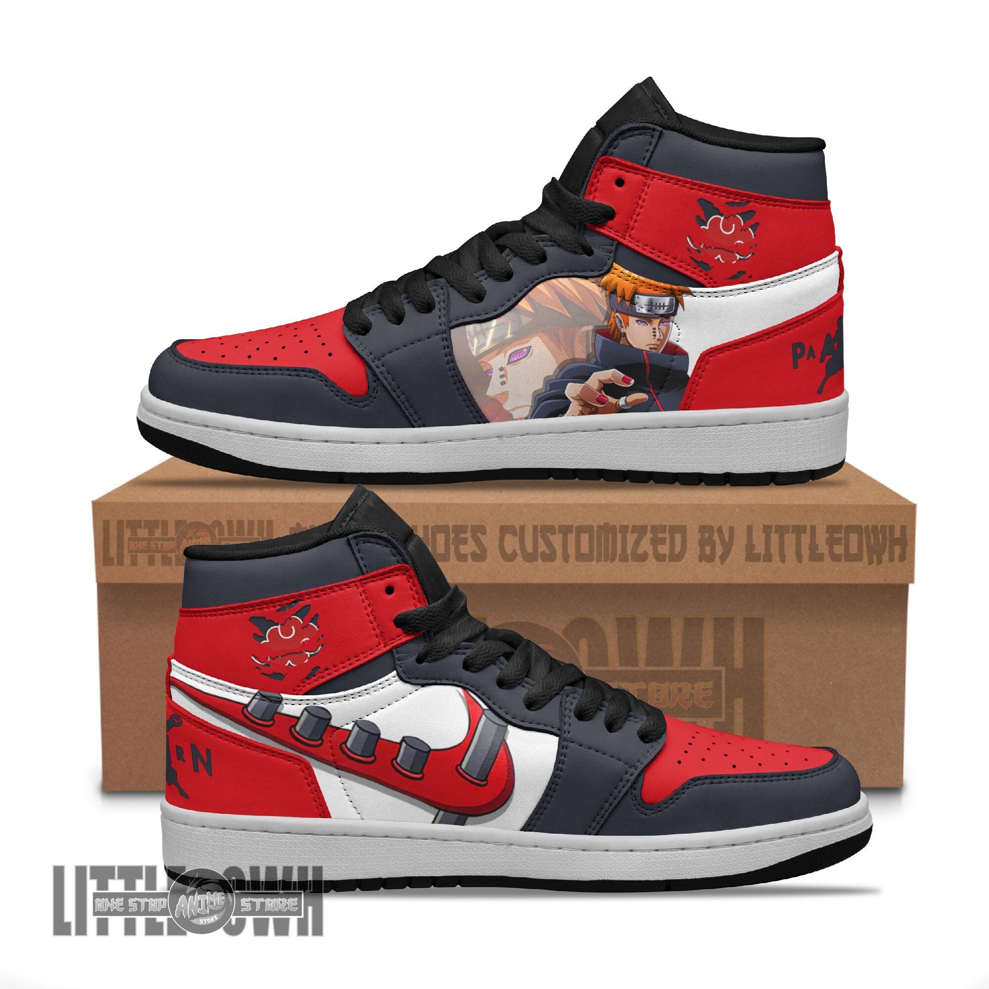 Ideafootwear Pain AJ1 High Sneakers Shoes For Men And Women