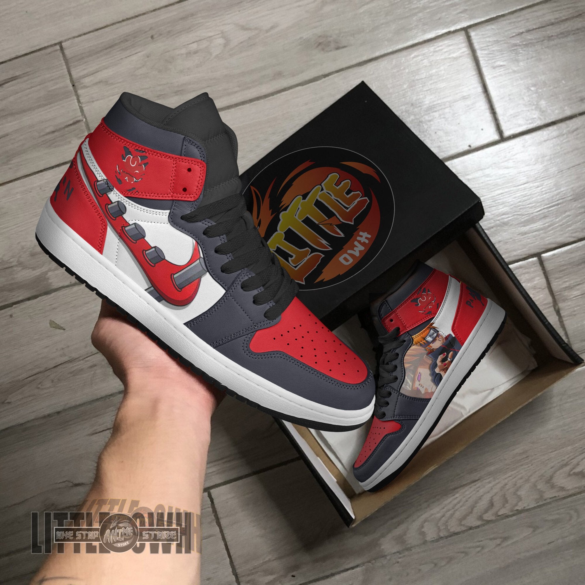 Ideafootwear Pain AJ1 High Sneakers Shoes For Men And Women