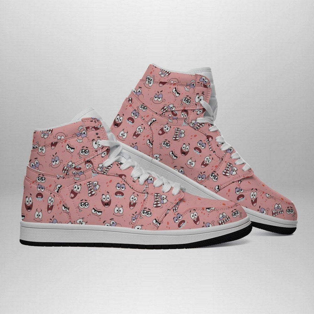 Ideafootwear Patrick Faces AJ1 High Sneakers Shoes For Men And Women