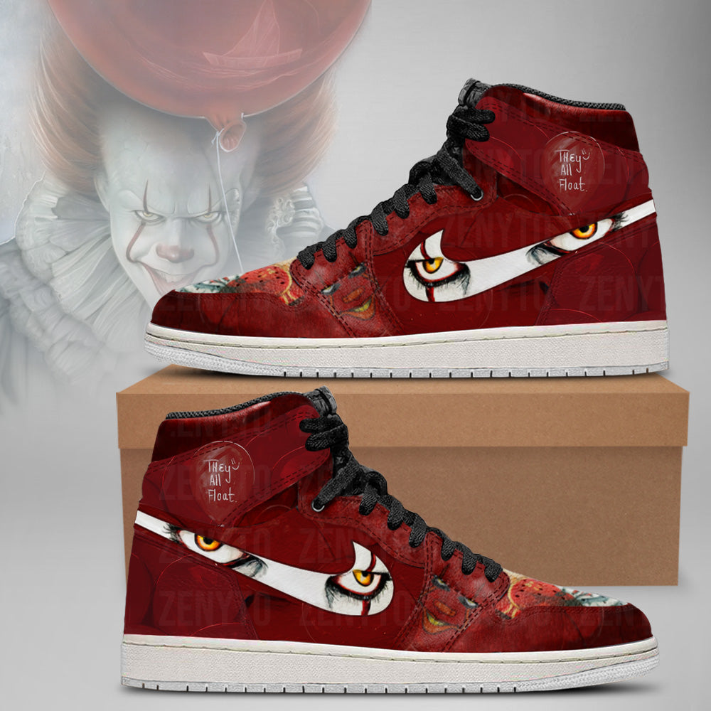 Ideafootwear Pennywise Halloween AJ1 High Sneakers Shoes For Men And Women