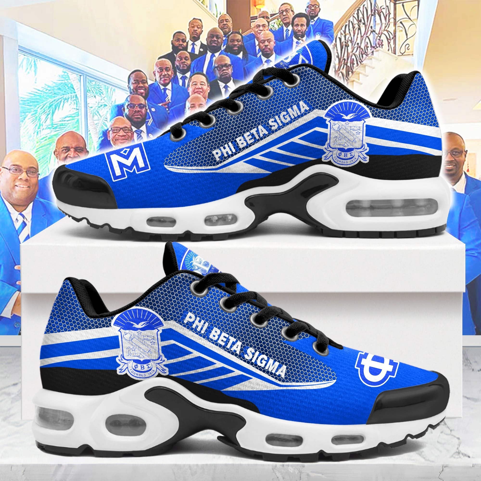 Ideafootwear Phi Beta Sigma TN Shoes Sneakers For Men And Women