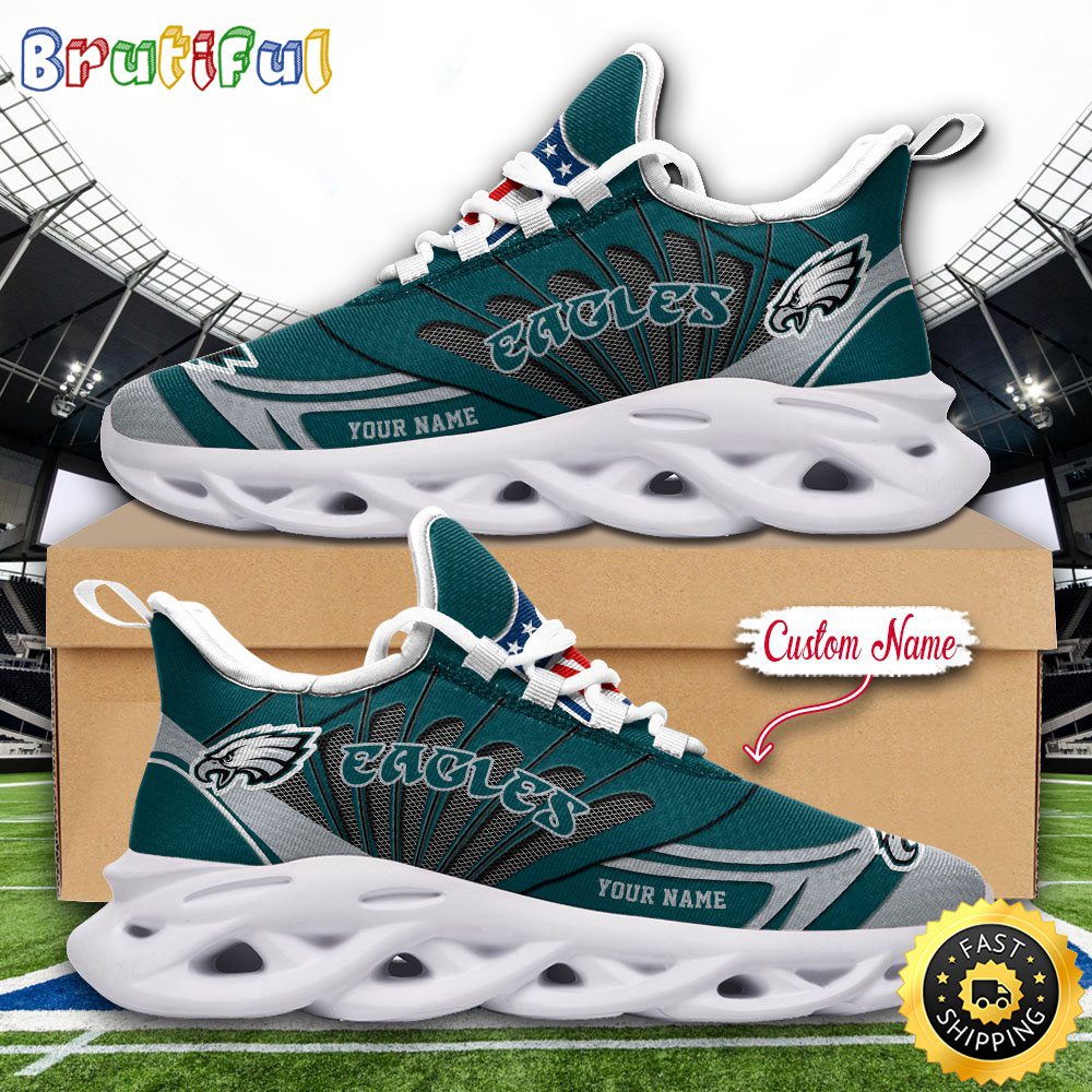 Ideafootwear Philadelphia Eagles Max Soul Shoes Sneakers For Men And Women