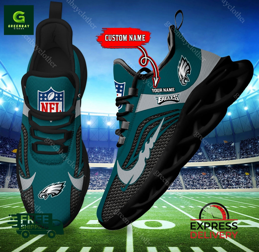 Ideafootwear Philadelphia Eagles Max Soul Shoes Sneakers For Men And Women
