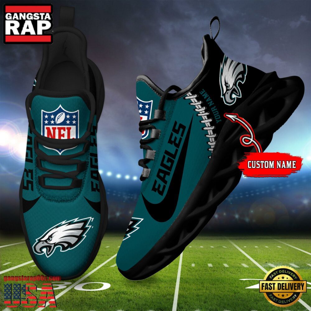 Ideafootwear Philadelphia Eagles Max Soul Shoes Sneakers For Men And Women