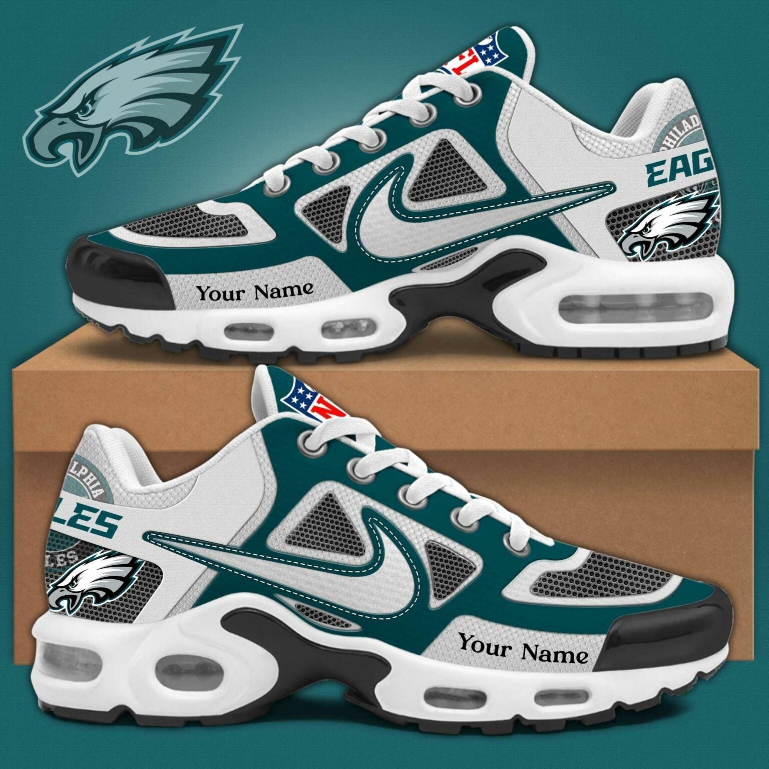 Ideafootwear Philadelphia Eagles TN Shoes Sneakers For Men And Women
