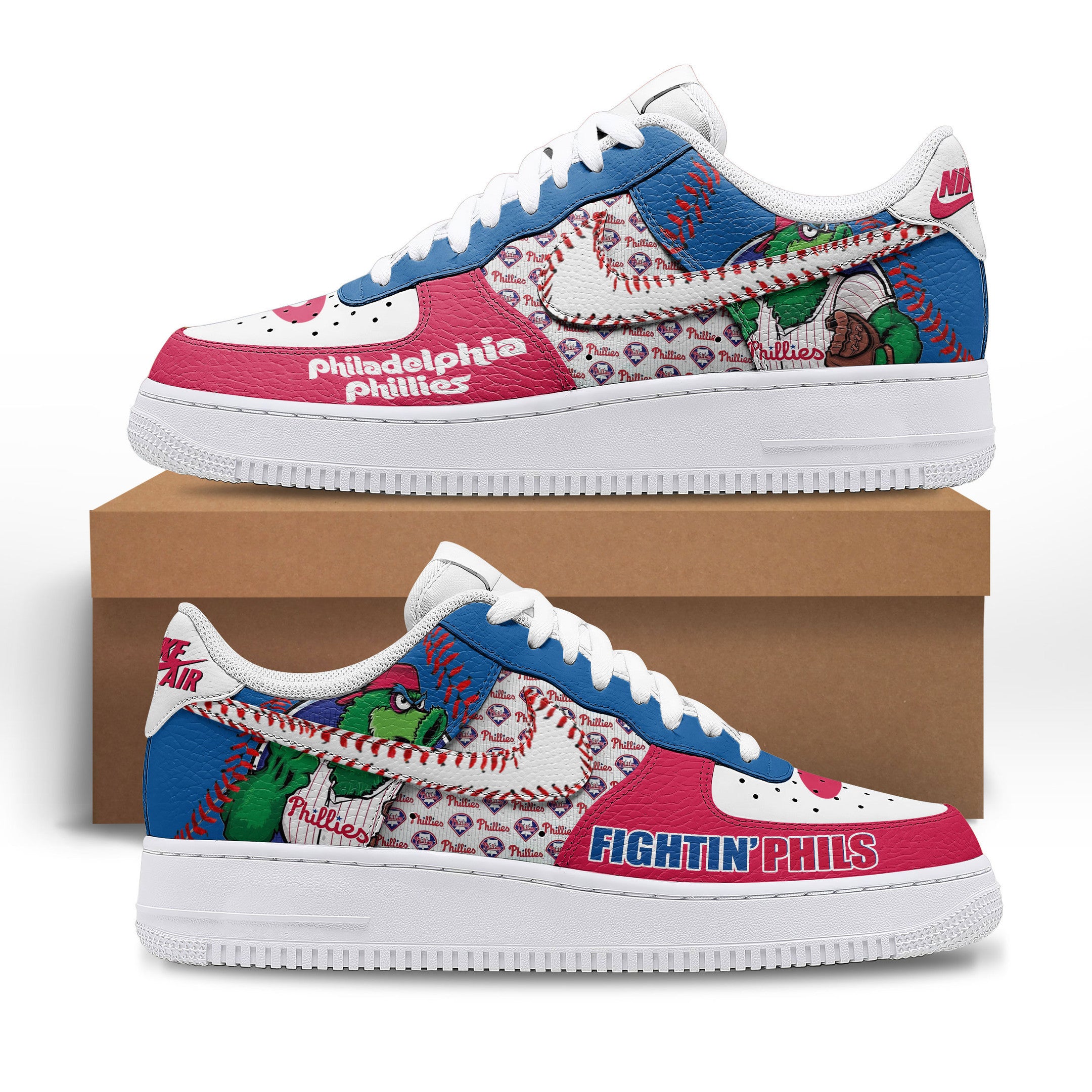 Ideafootwear Philadelphia Phillies Air Low-Top Sneakers Shoes For Men And Women 1
