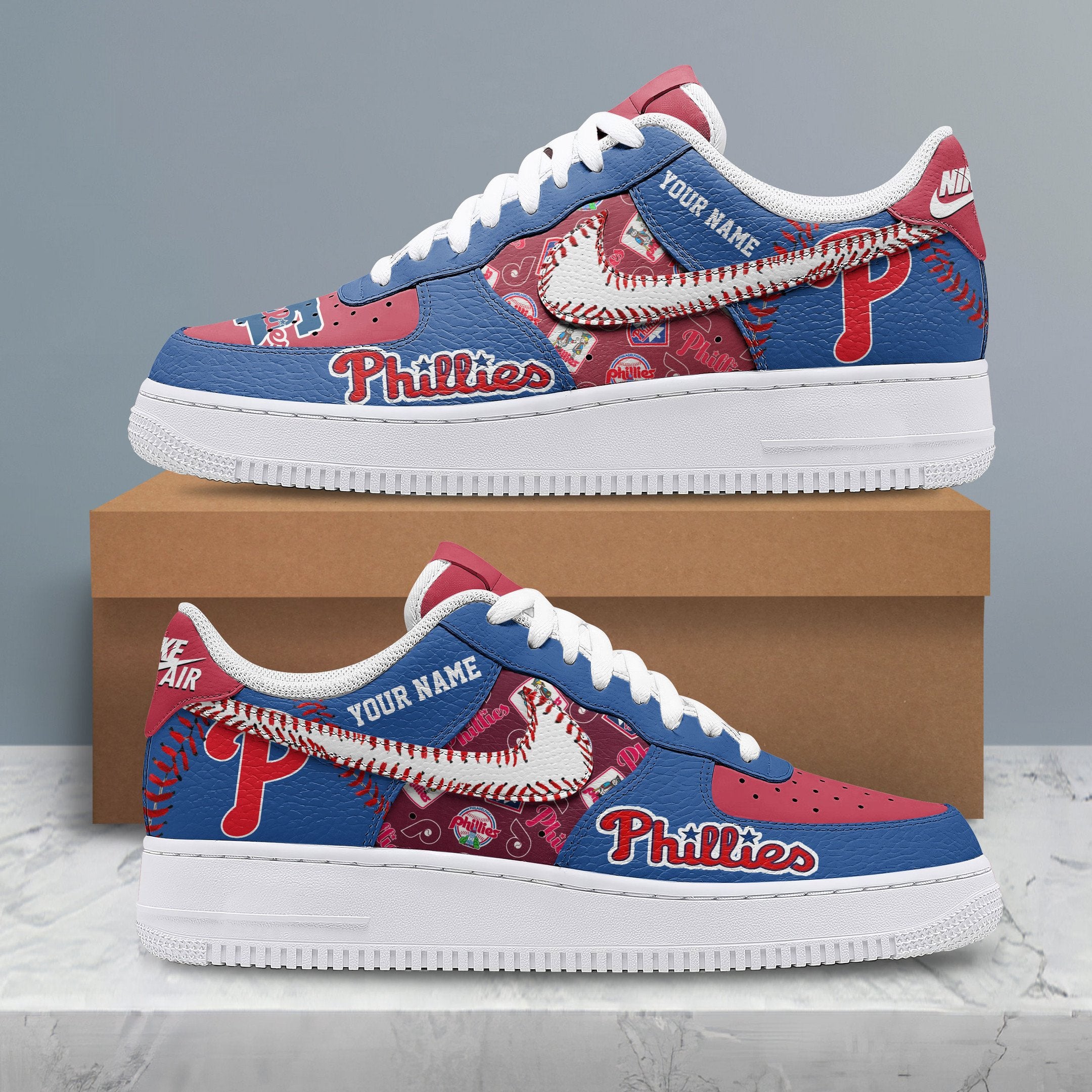Ideafootwear Philadelphia Phillies Air Low-Top Sneakers Shoes For Men And Women 1