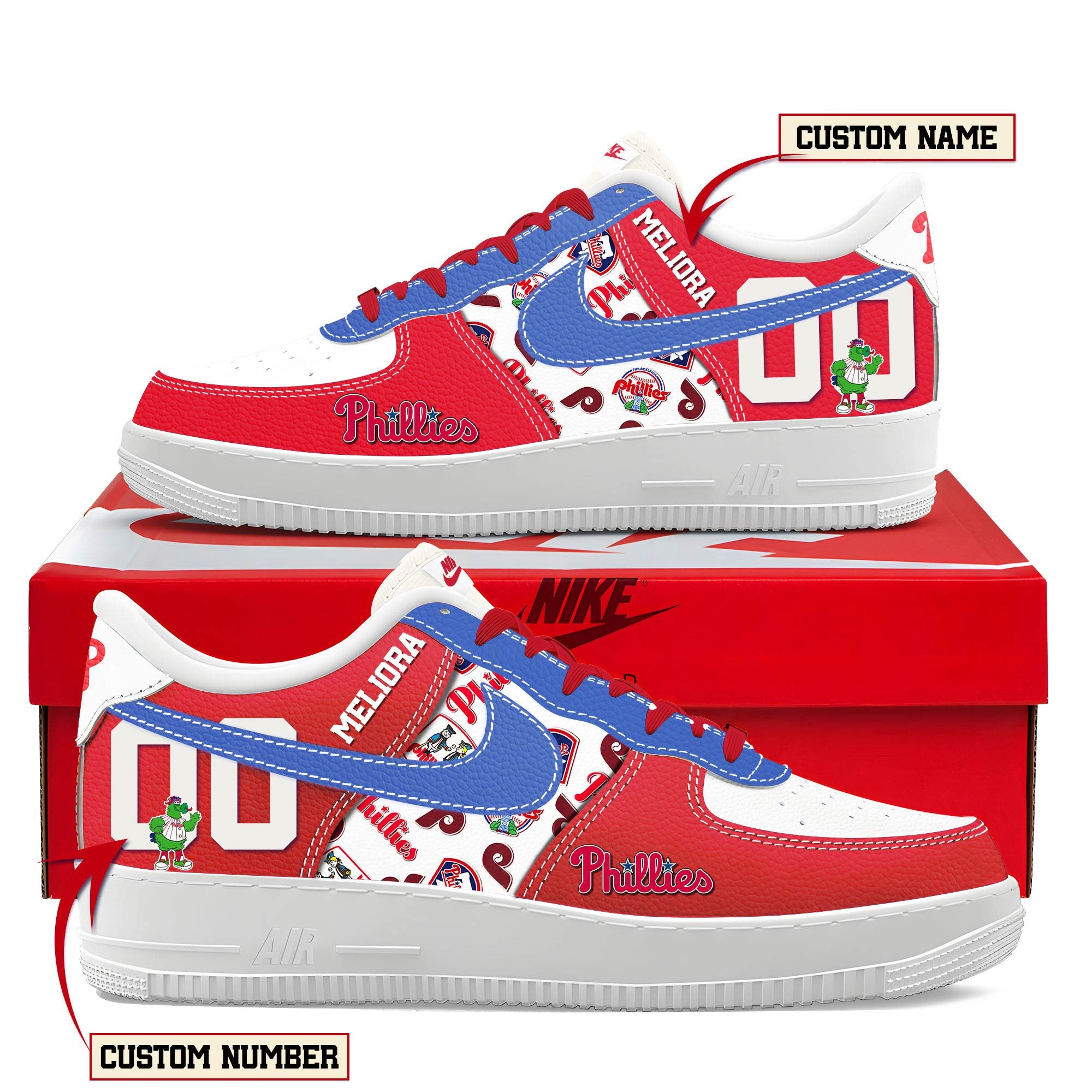 Ideafootwear Philadelphia Phillies Air Low-Top Sneakers Shoes For Men And Women 1