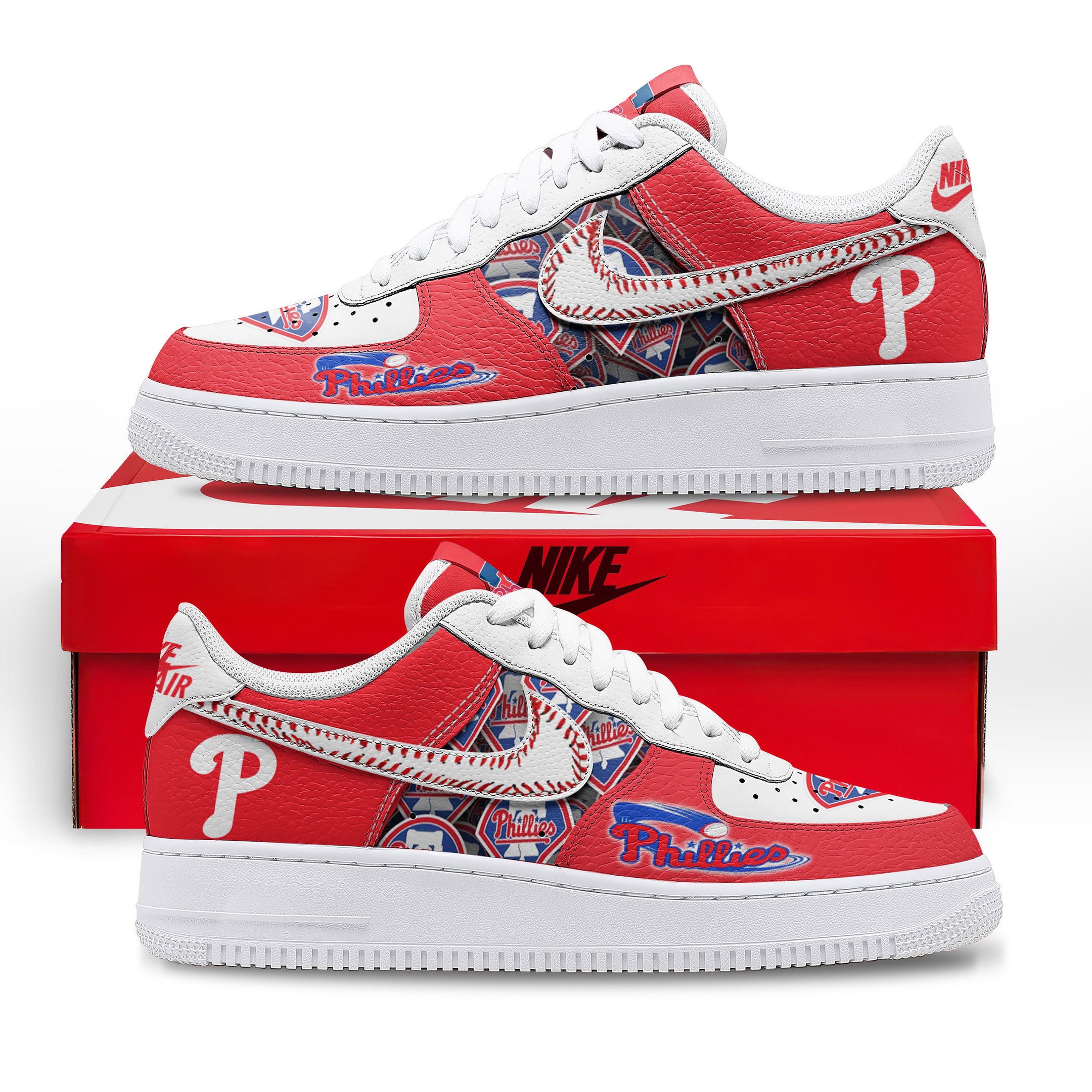 Ideafootwear Philadelphia Phillies Air Low-Top Sneakers Shoes For Men And Women 2