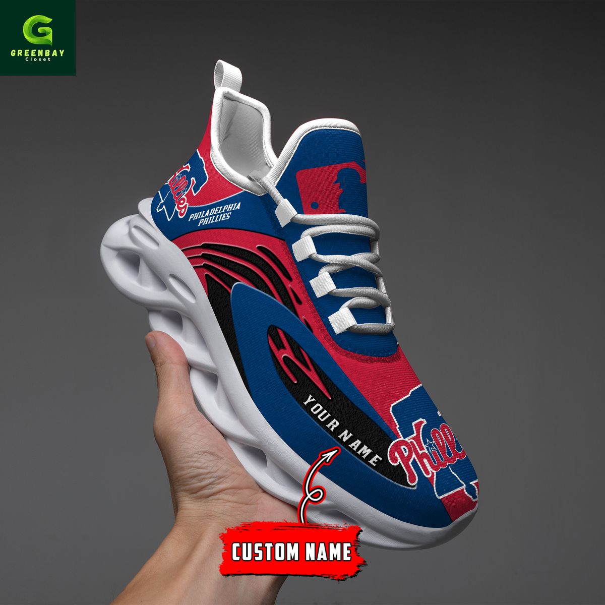 Ideafootwear Philadelphia Phillies Max Soul Shoes Sneakers For Men And Women