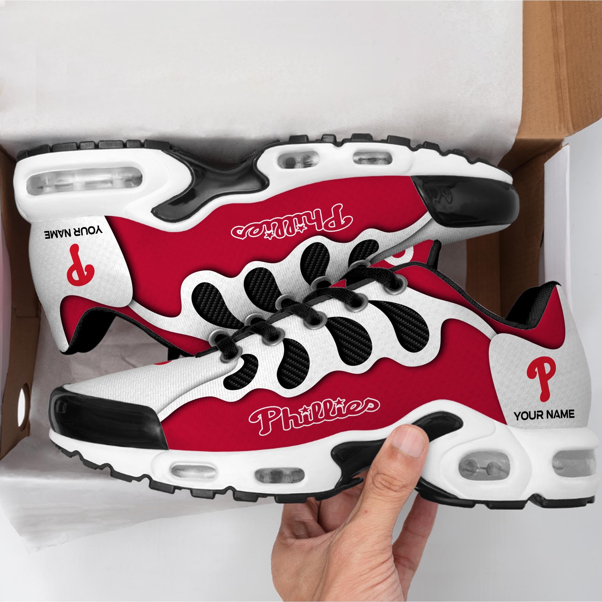 Ideafootwear Philadelphia Phillies TN Shoes Sneakers For Men And Women