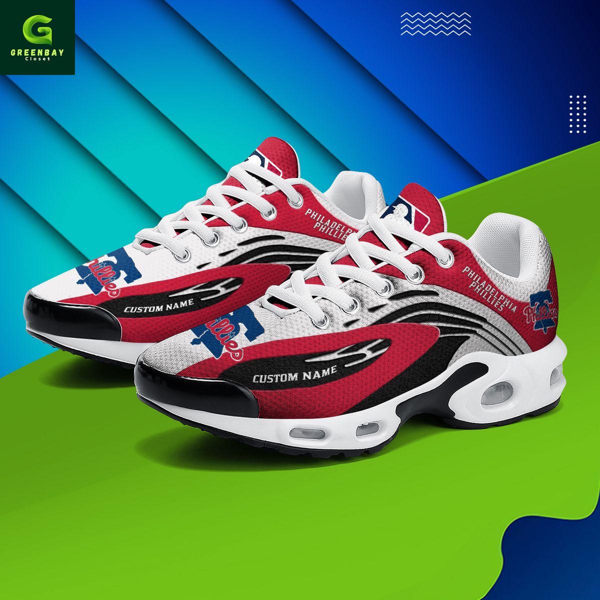 Ideafootwear Philadelphia Phillies TN Shoes Sneakers For Men And Women