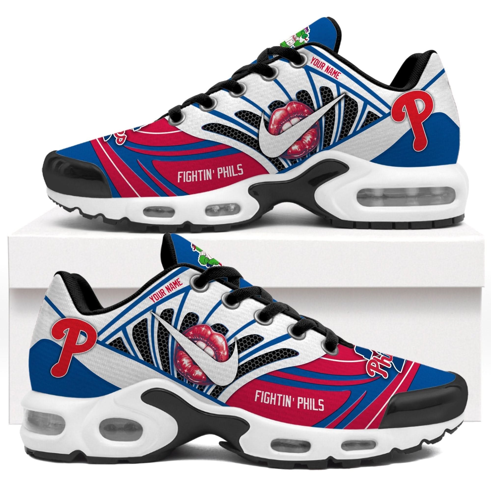 Ideafootwear Philadelphia Phillies TN Shoes Sneakers For Men And Women