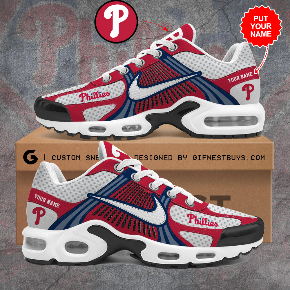 Ideafootwear Philadelphia Phillies TN Shoes Sneakers For Men And Women