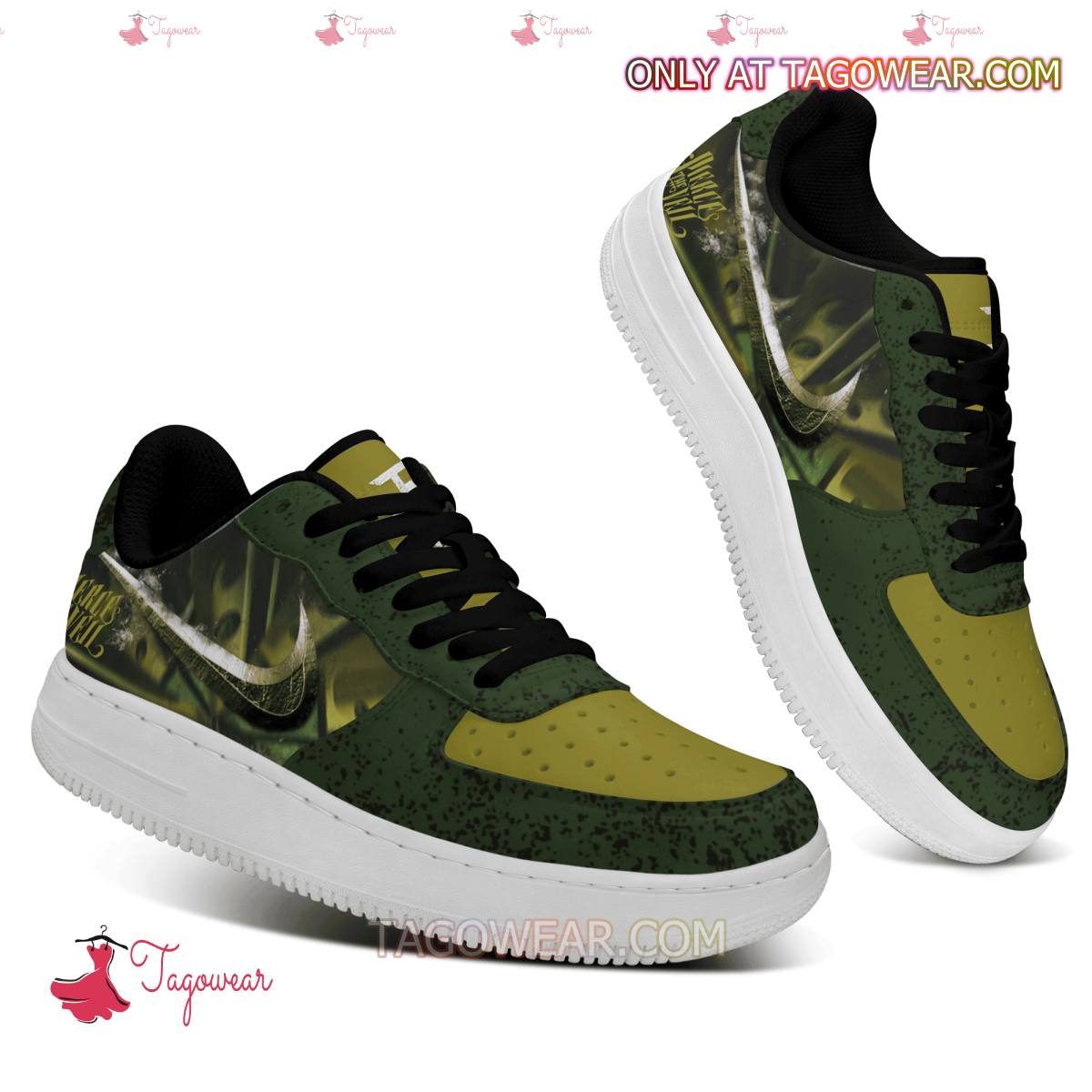 Ideafootwear Pierce The Veil Air Low-Top Sneakers Shoes For Men And Women 2