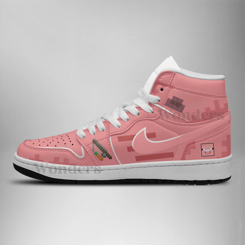 Ideafootwear Pig AJ1 High Sneakers Shoes For Men And Women