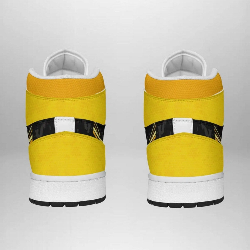 Ideafootwear Pikachu Attack Pokemon AJ1 High Sneakers Shoes For Men And Women