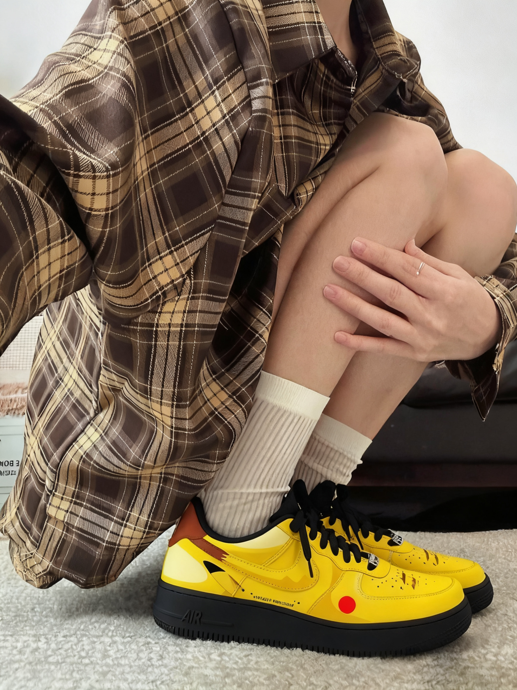 Ideafootwear Pikachu Theme  Air Low-Top Sneakers Shoes For Men And Women 3