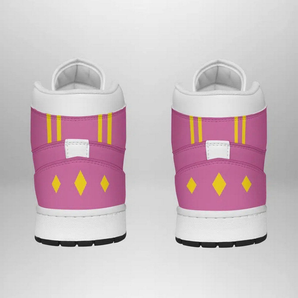 Ideafootwear Pink Ranger Ninjetti Power Rangers AJ1 High Sneakers Shoes For Men And Women