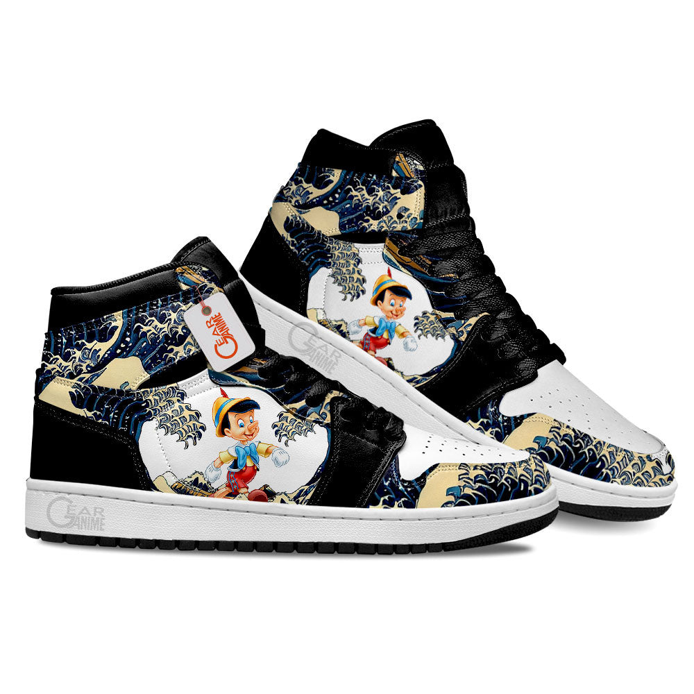 Ideafootwear Pinocchio AJ1 High Sneakers Shoes For Men And Women
