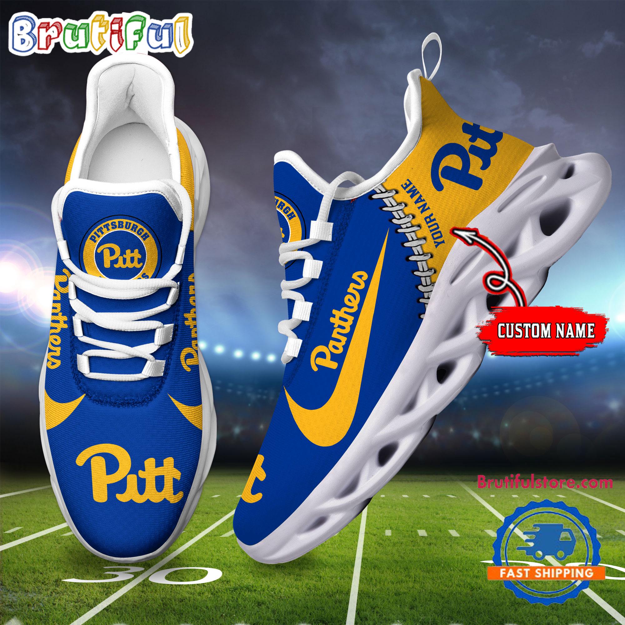Ideafootwear Pittsburgh Panthers Max Soul Shoes Sneakers For Men And Women