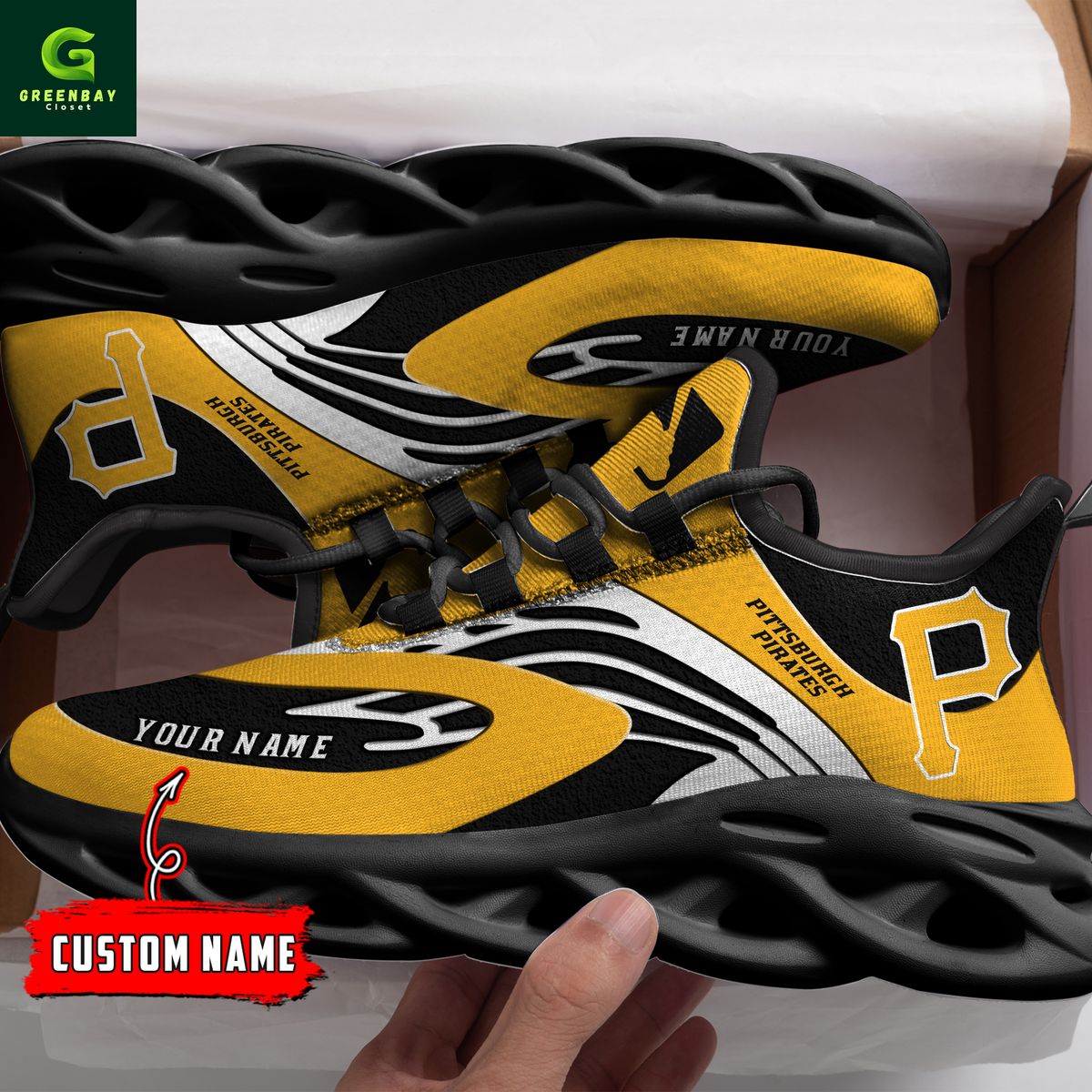 Ideafootwear Pittsburgh Pirates Max Soul Shoes Sneakers For Men And Women