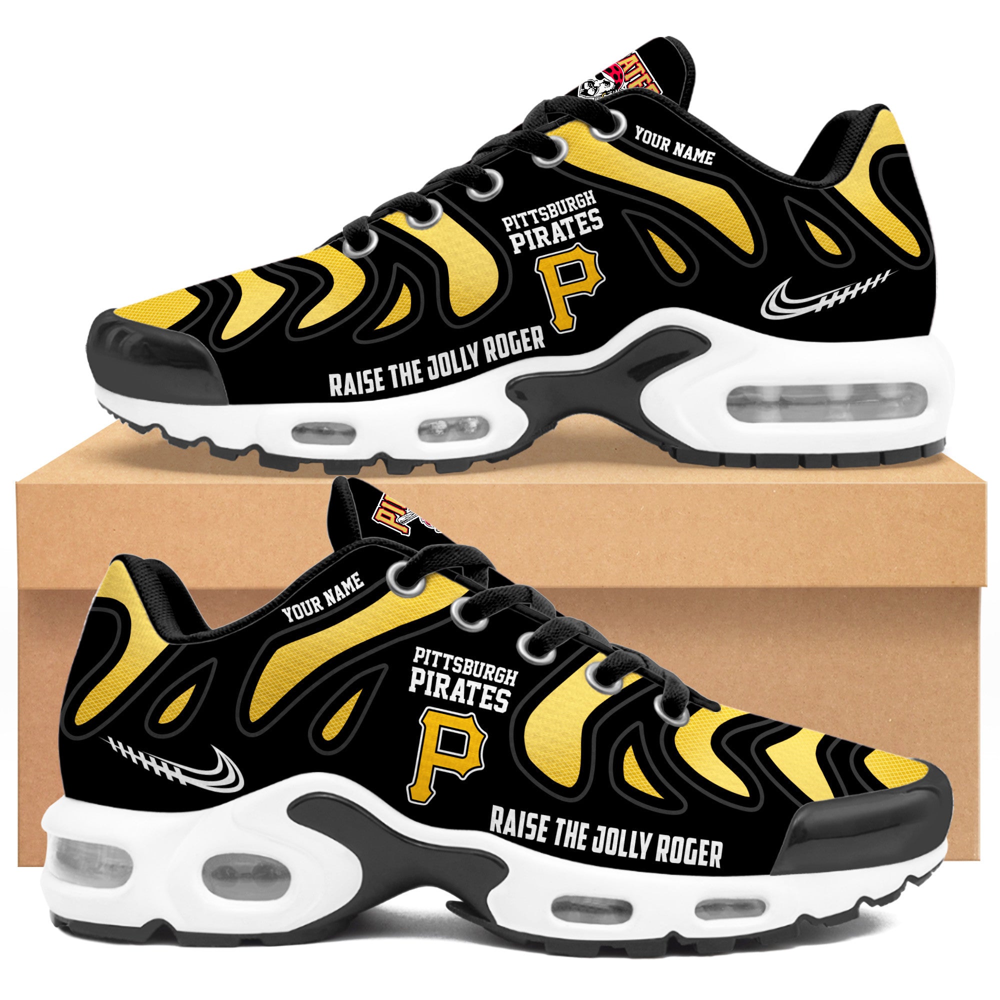 Ideafootwear Pittsburgh Pirates TN Shoes Sneakers For Men And Women