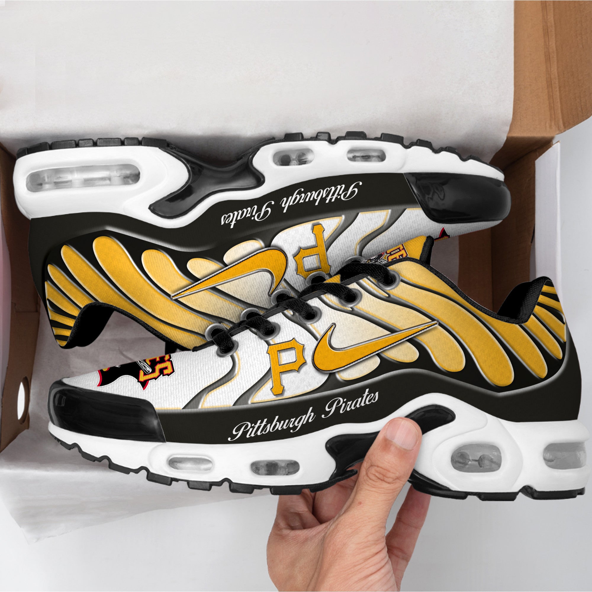 Ideafootwear Pittsburgh Pirates TN Shoes Sneakers For Men And Women