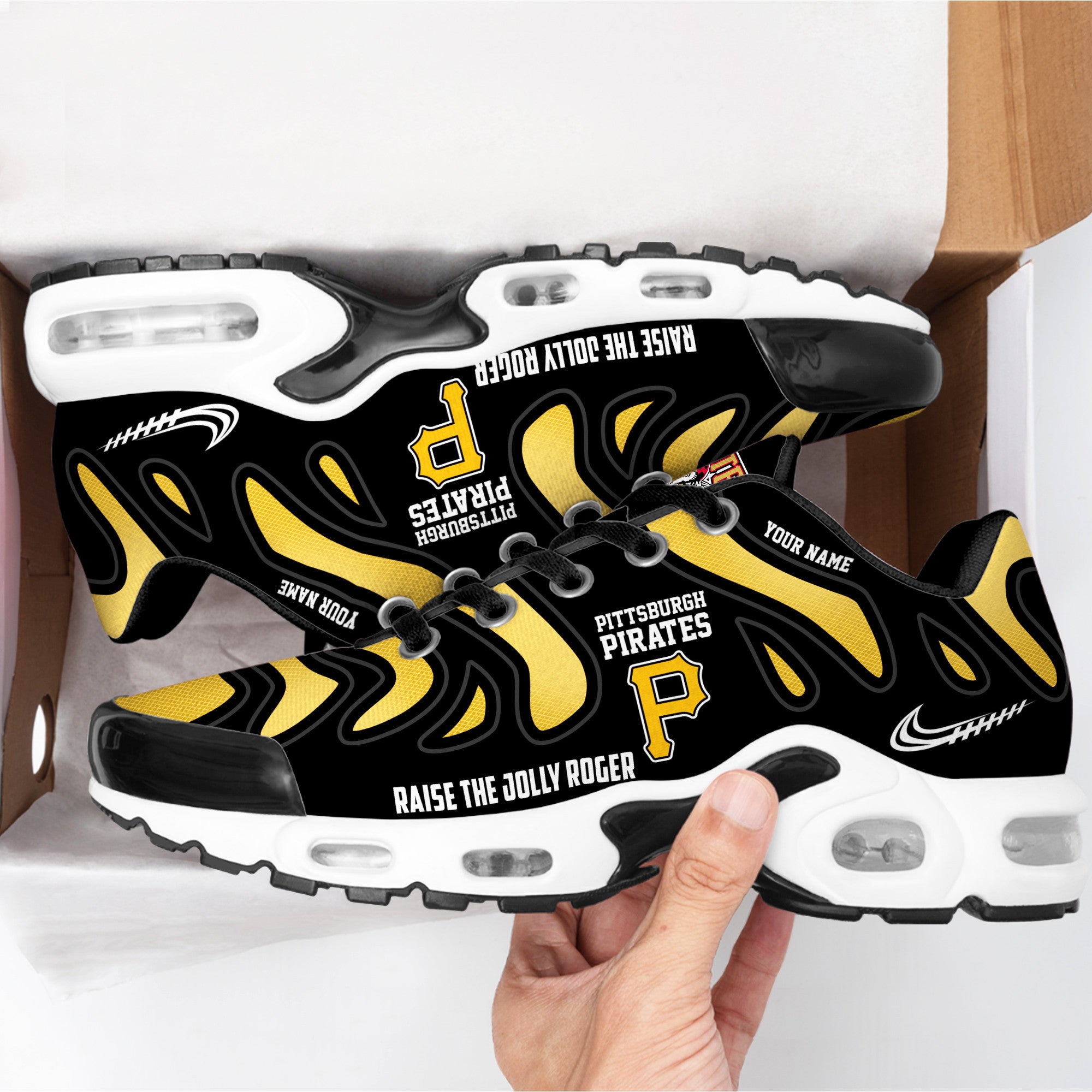 Ideafootwear Pittsburgh Pirates TN Shoes Sneakers For Men And Women