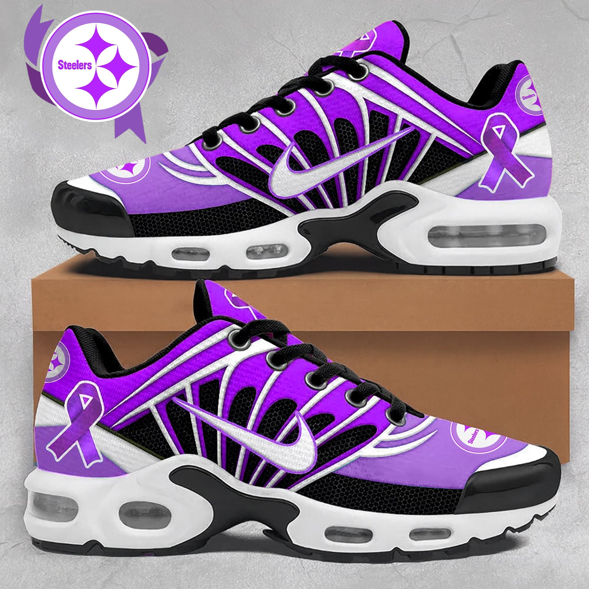 Ideafootwear Pittsburgh Steelers TN Shoes Sneakers For Men And Women