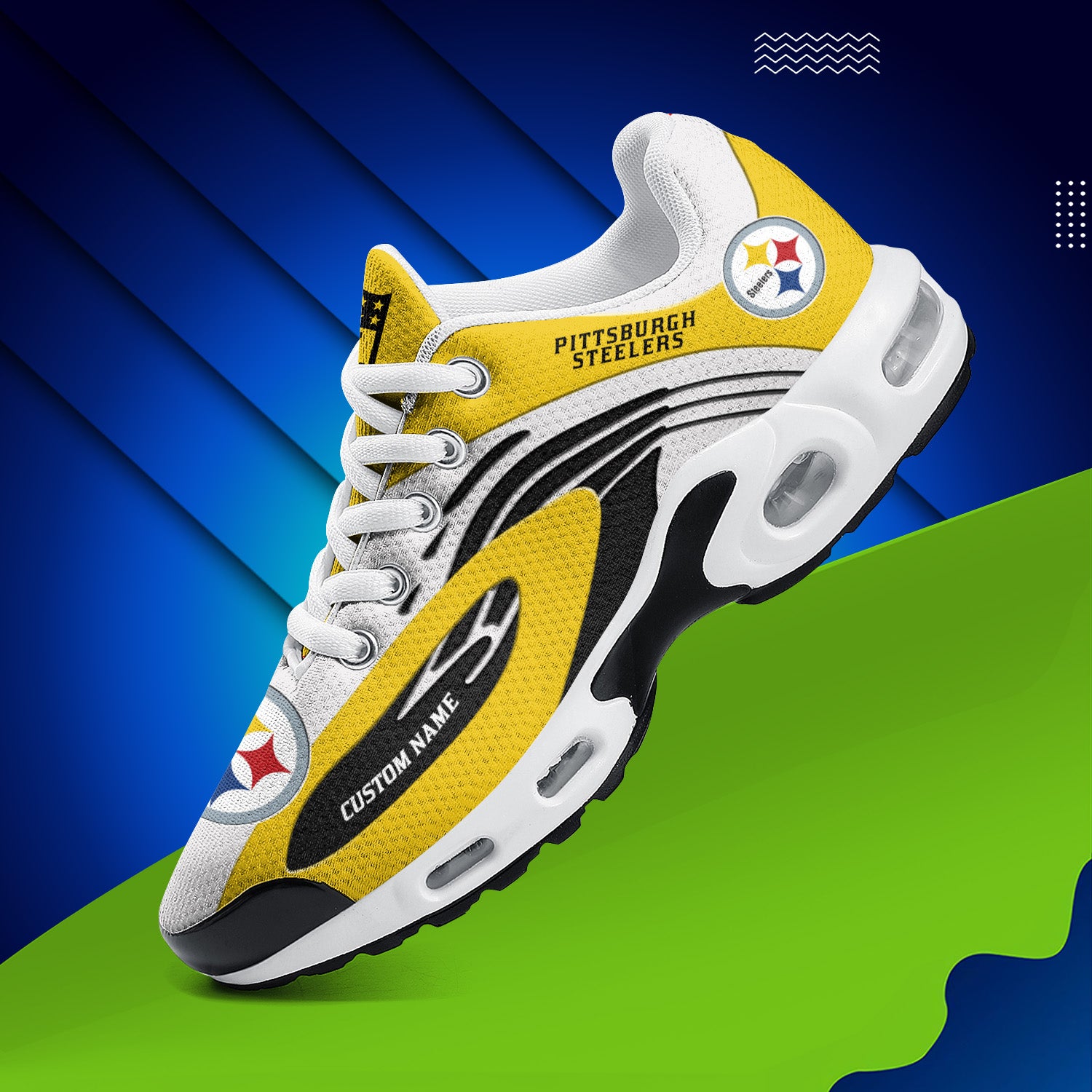 Ideafootwear Pittsburgh Steelers TN Shoes Sneakers For Men And Women