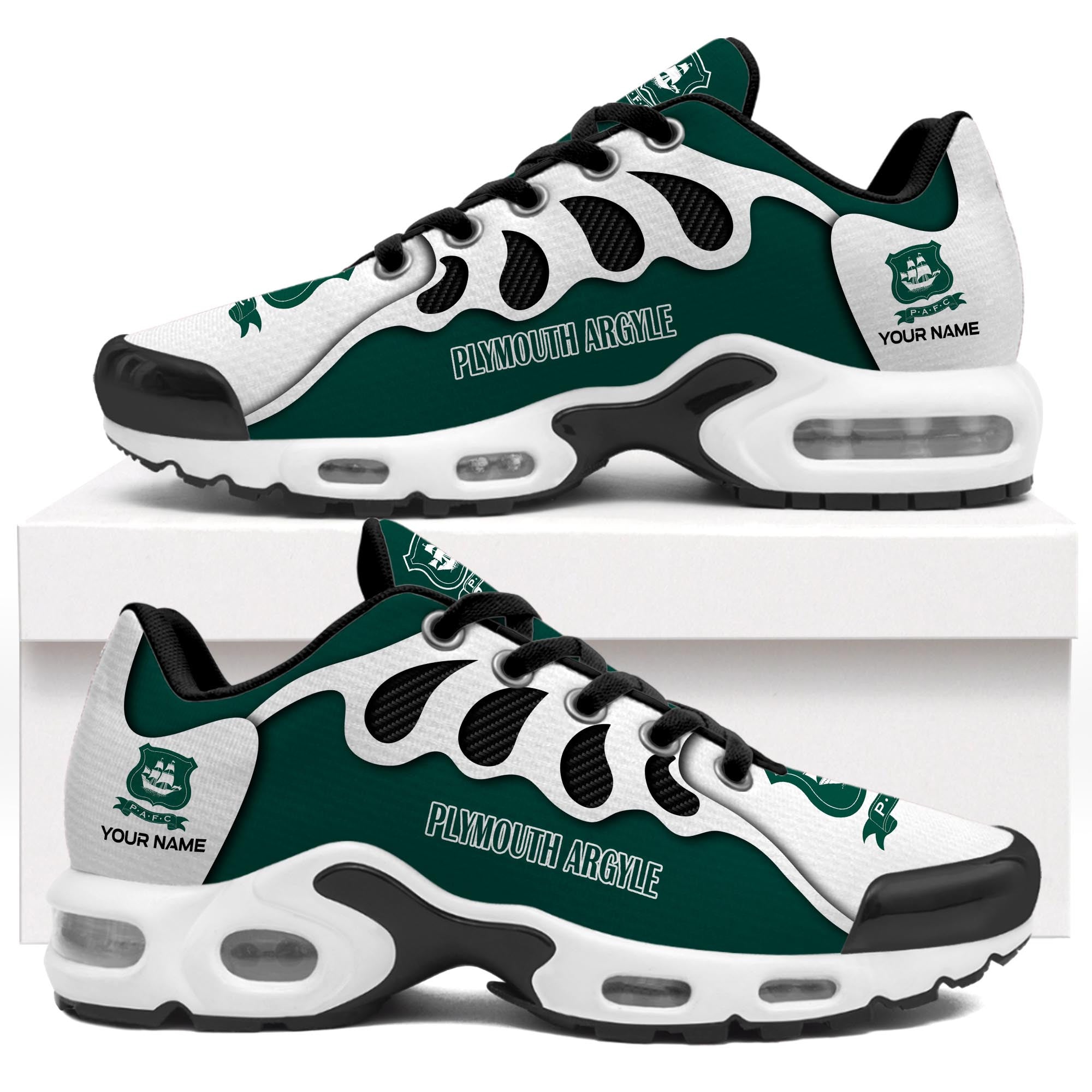 Ideafootwear Plymouth Argyle F.C TN Shoes Sneakers For Men And Women