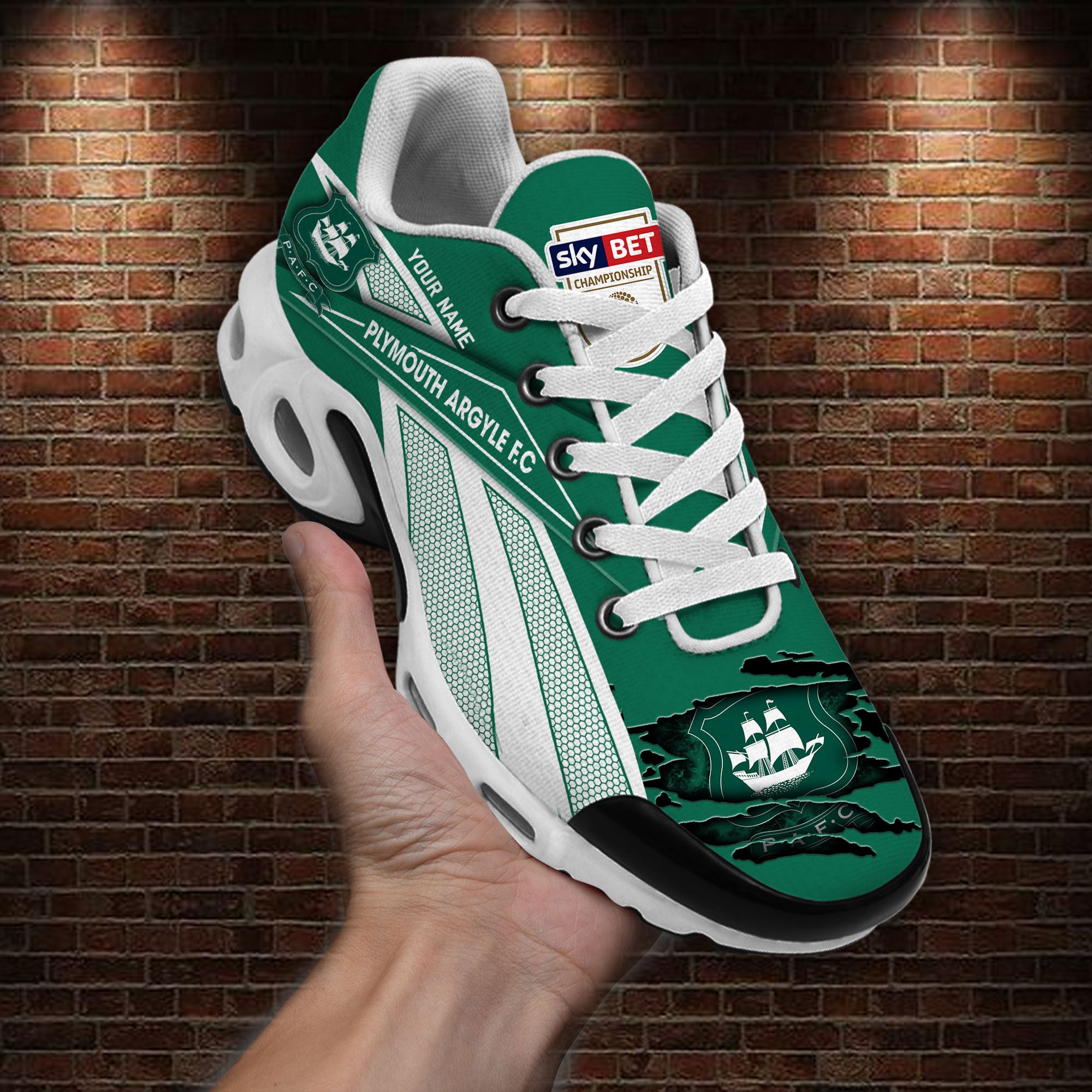 Ideafootwear Plymouth Argyle F.C TN Shoes Sneakers For Men And Women