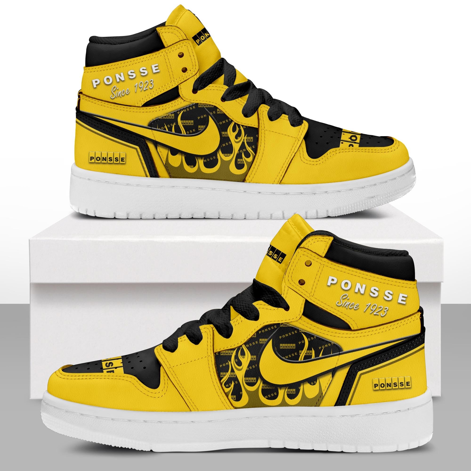 Ideafootwear Ponsse AJ1 High Sneakers Shoes For Men And Women