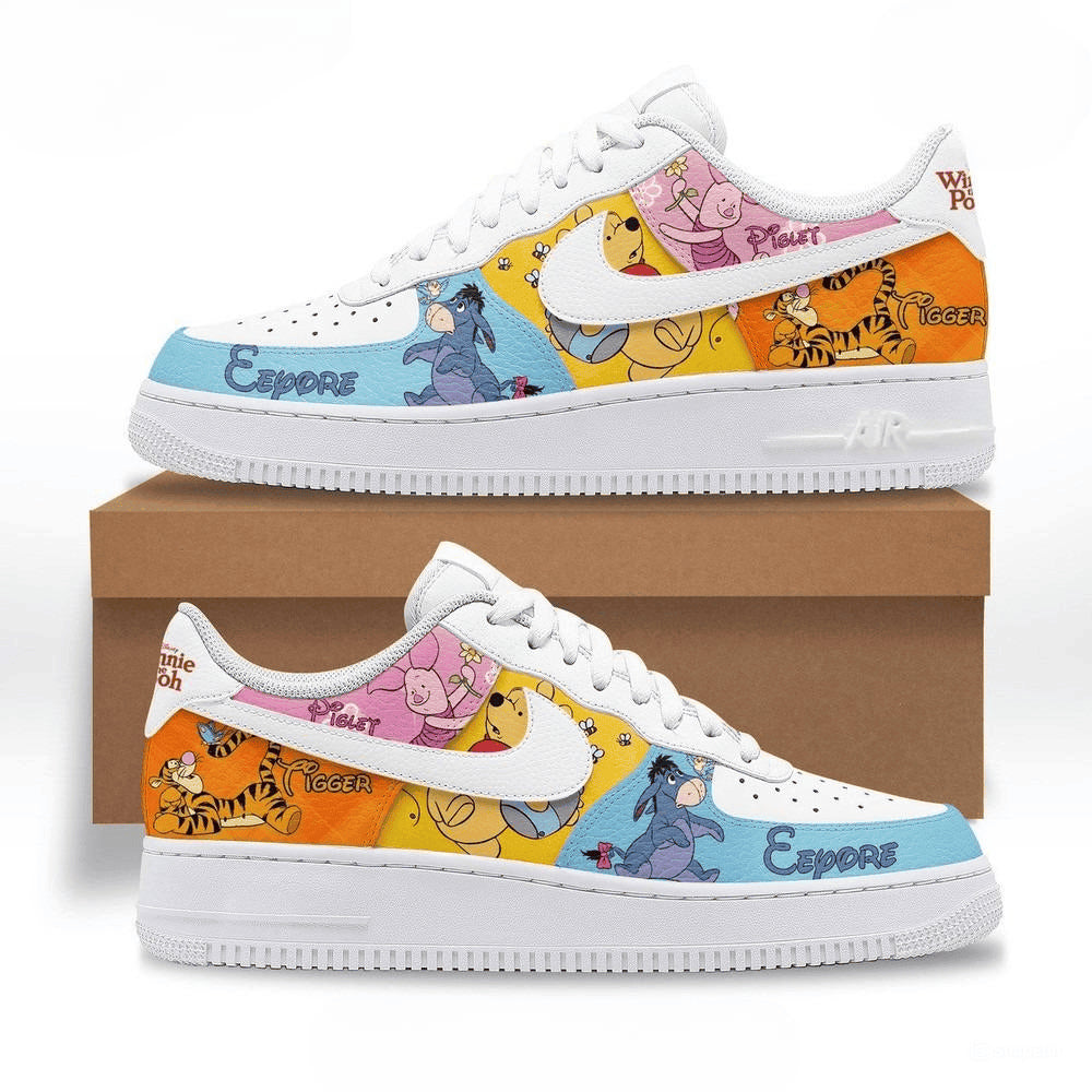 Ideafootwear Pooh Air Low-Top Sneakers Shoes For Men And Women 1