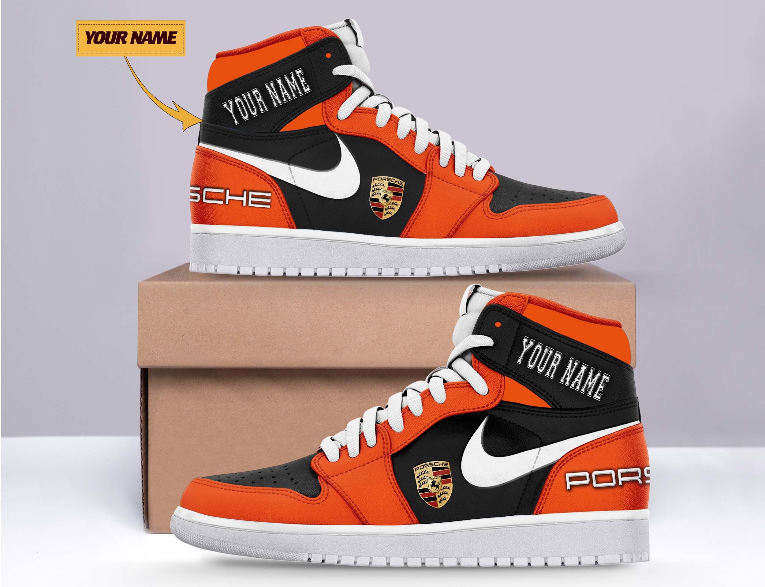 Ideafootwear Porsche AJ1 High Sneakers Shoes For Men And Women